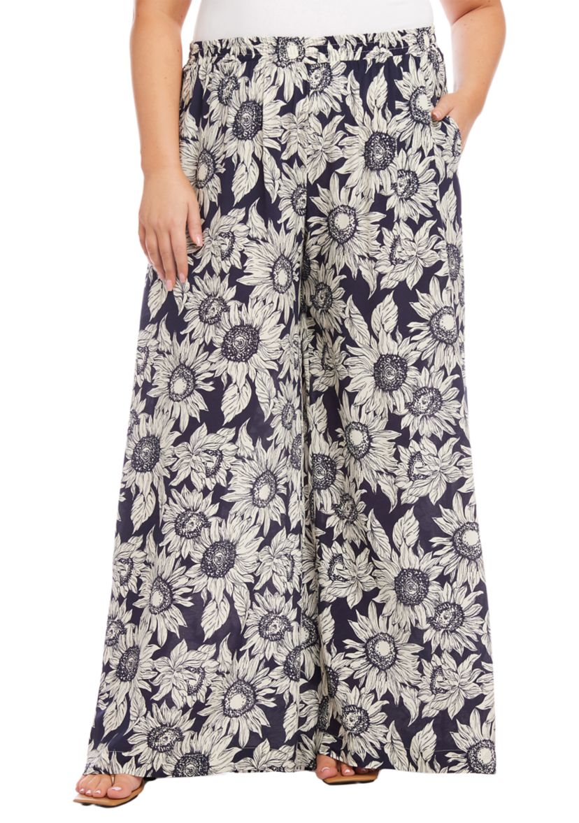 Plus Size Wide Leg Pants