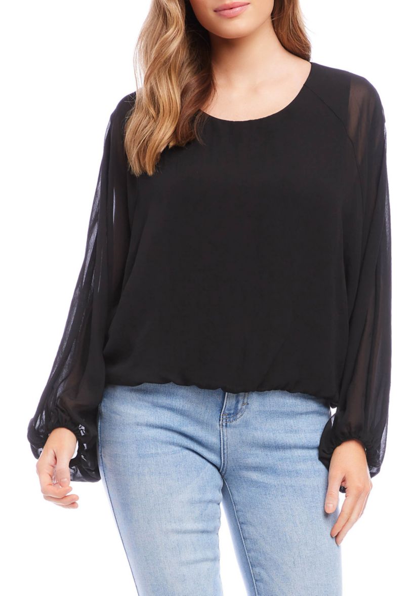 Womens Lantern Sleeve Top