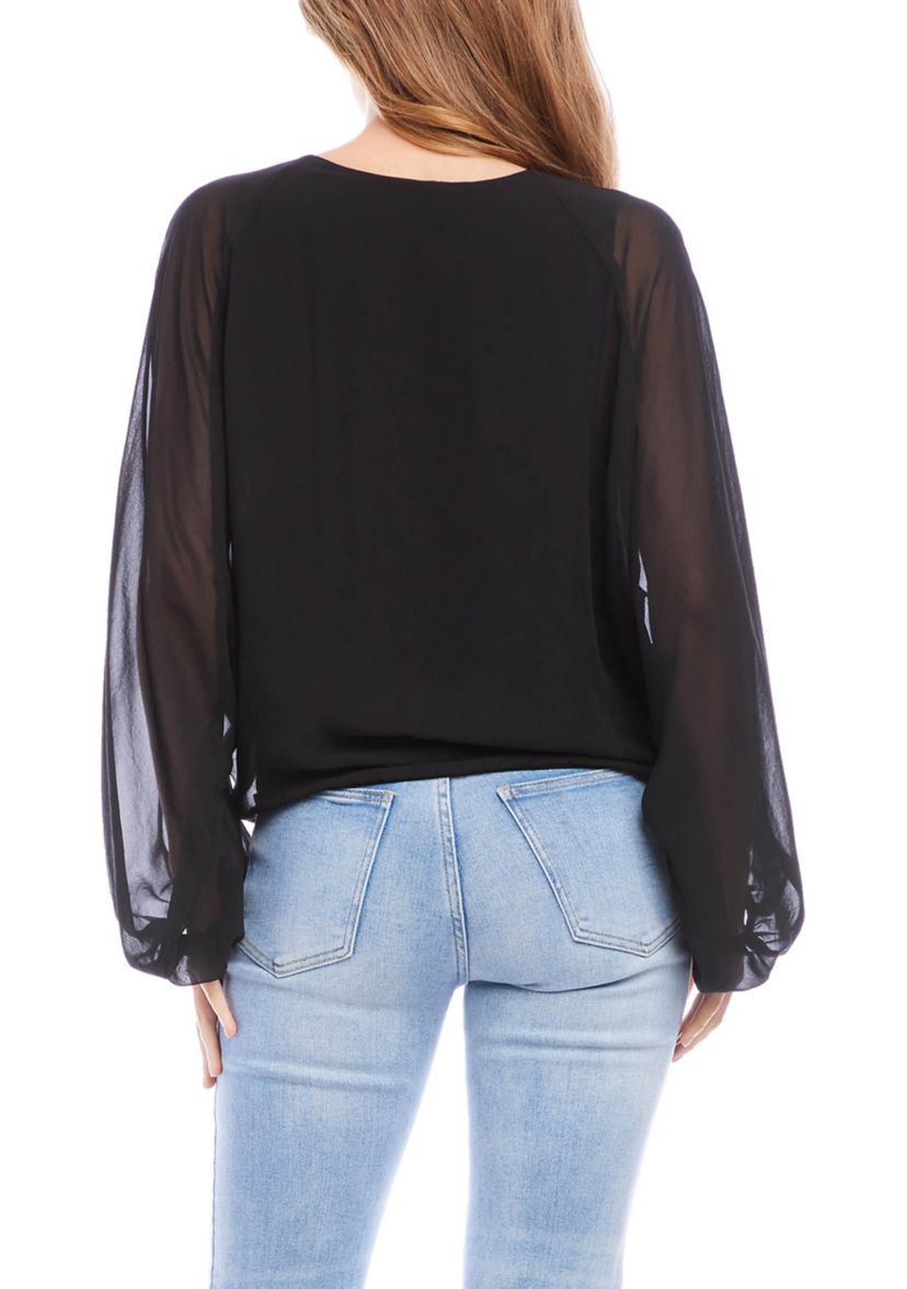 Womens Lantern Sleeve Top