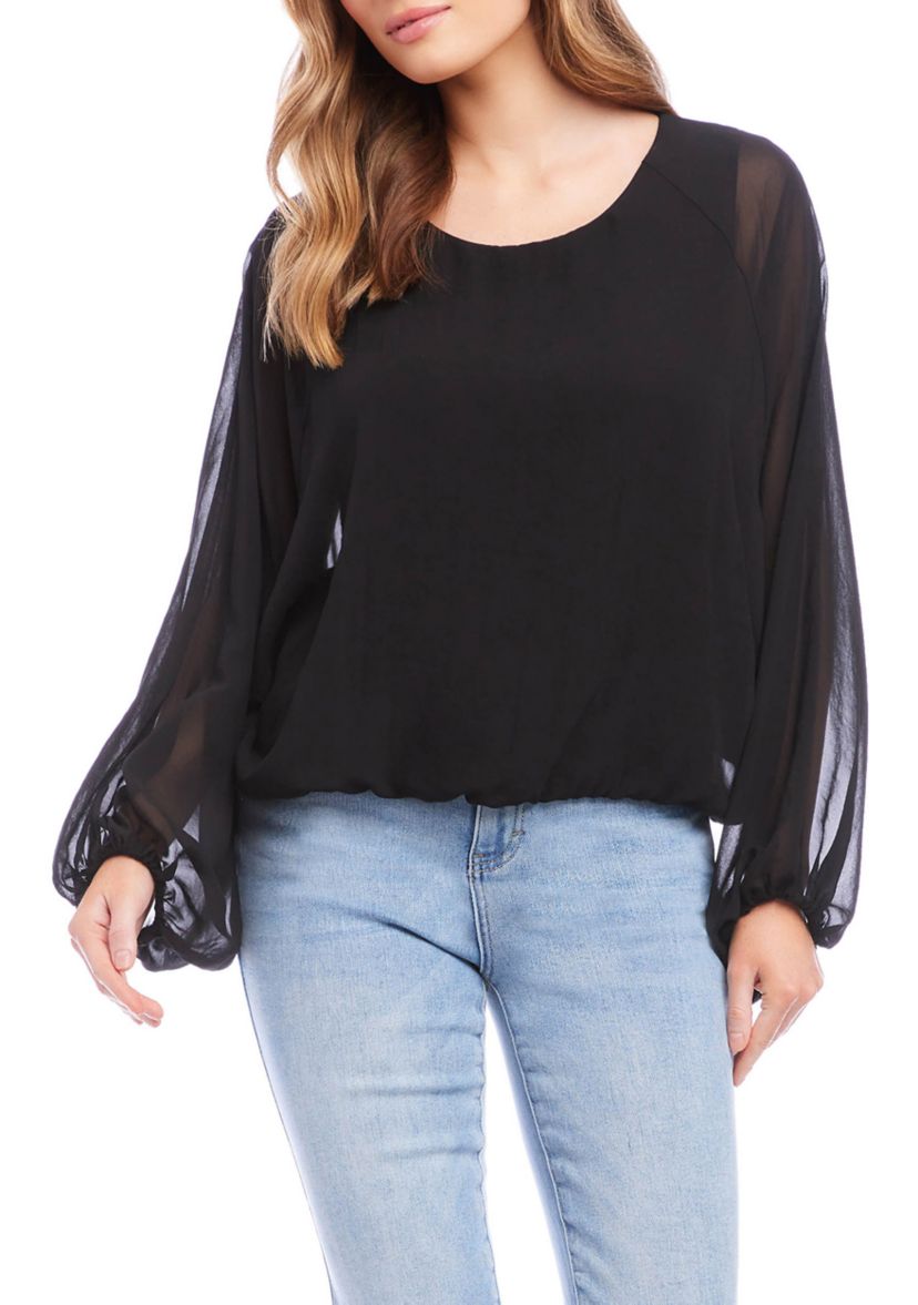 Womens Lantern Sleeve Top