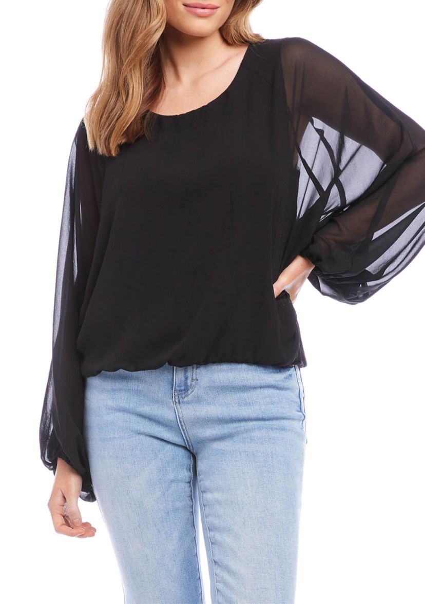 Womens Lantern Sleeve Top