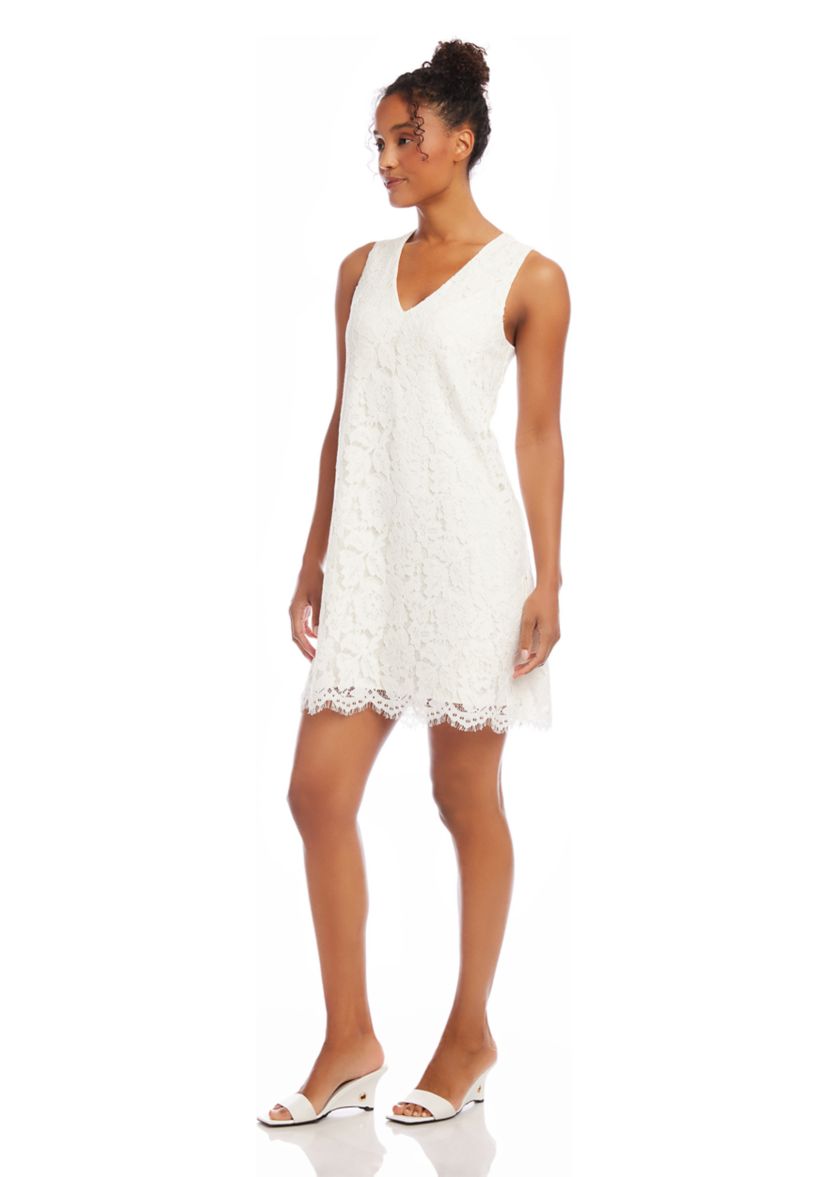 Petite Size Lace Shift Dress