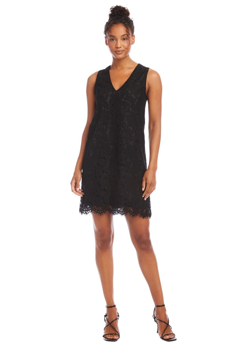 Womens Lace Shift Dress