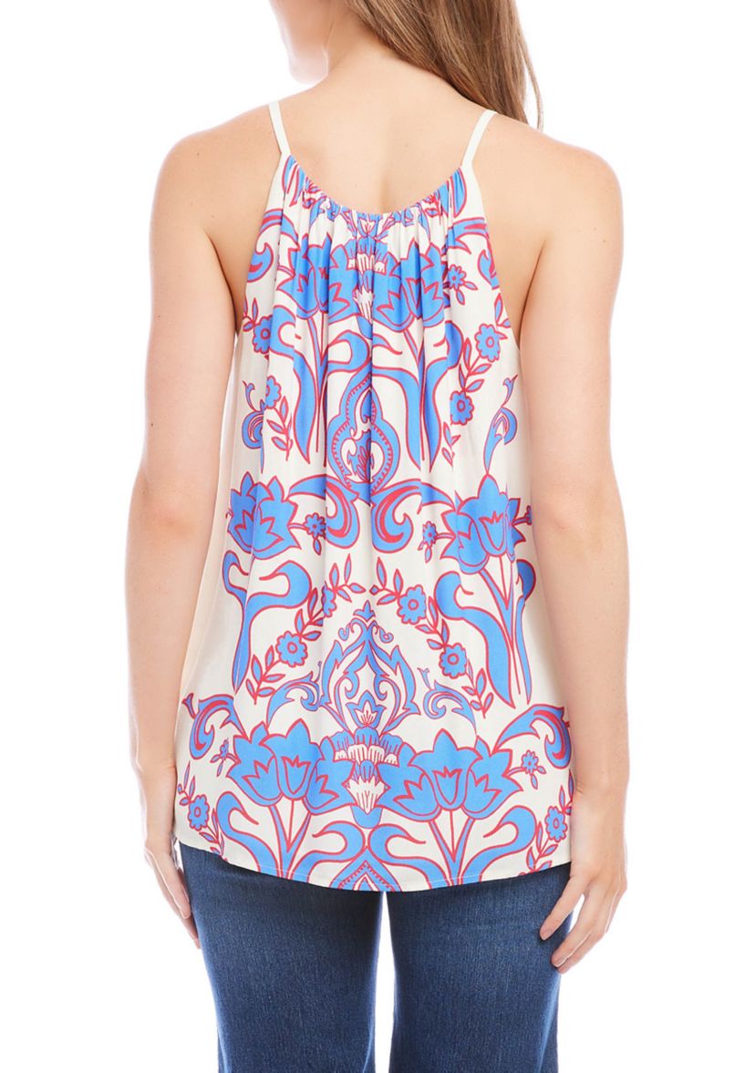 Womens Shirred Tank Top