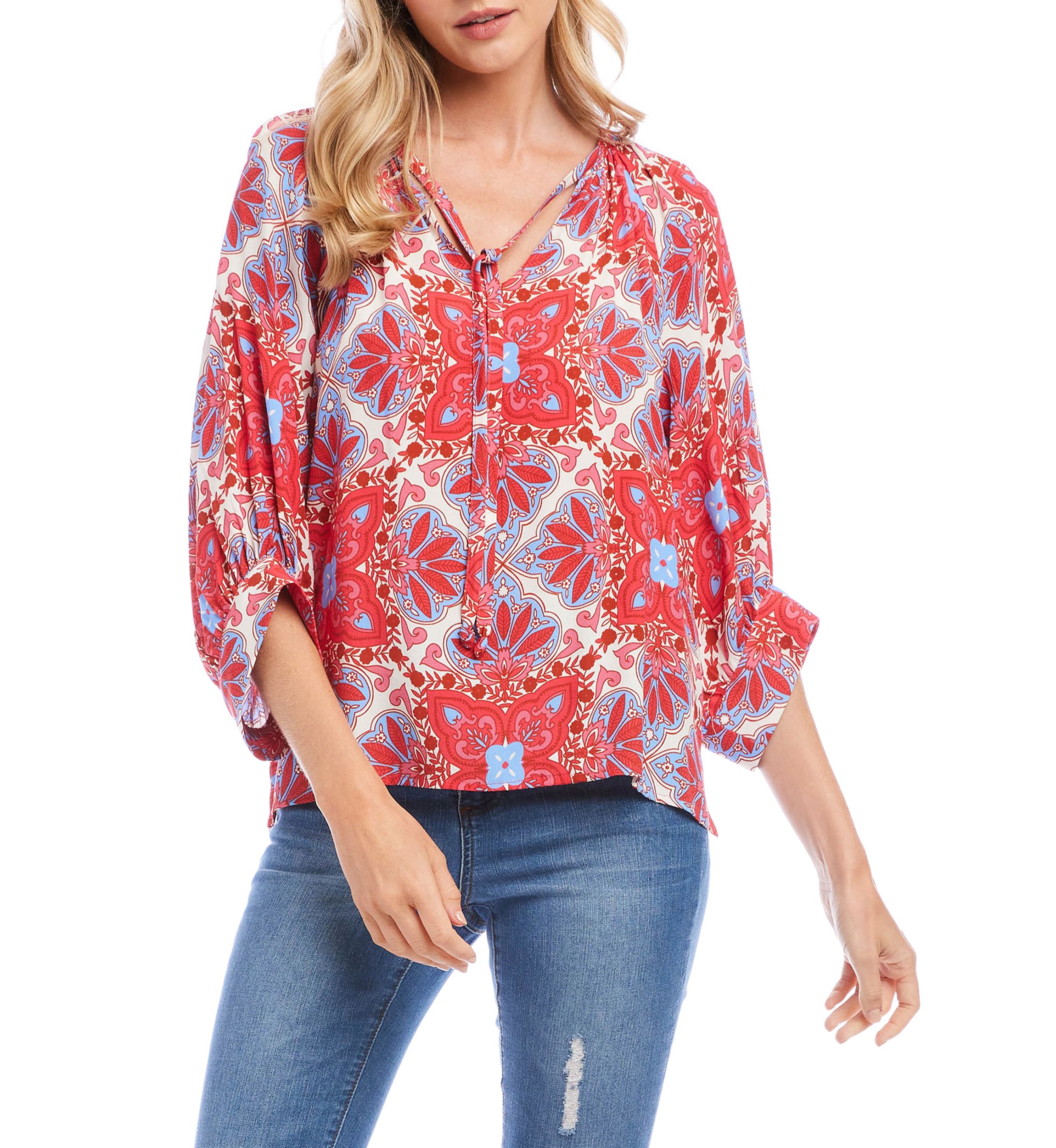Womens Blouson Sleeve Top