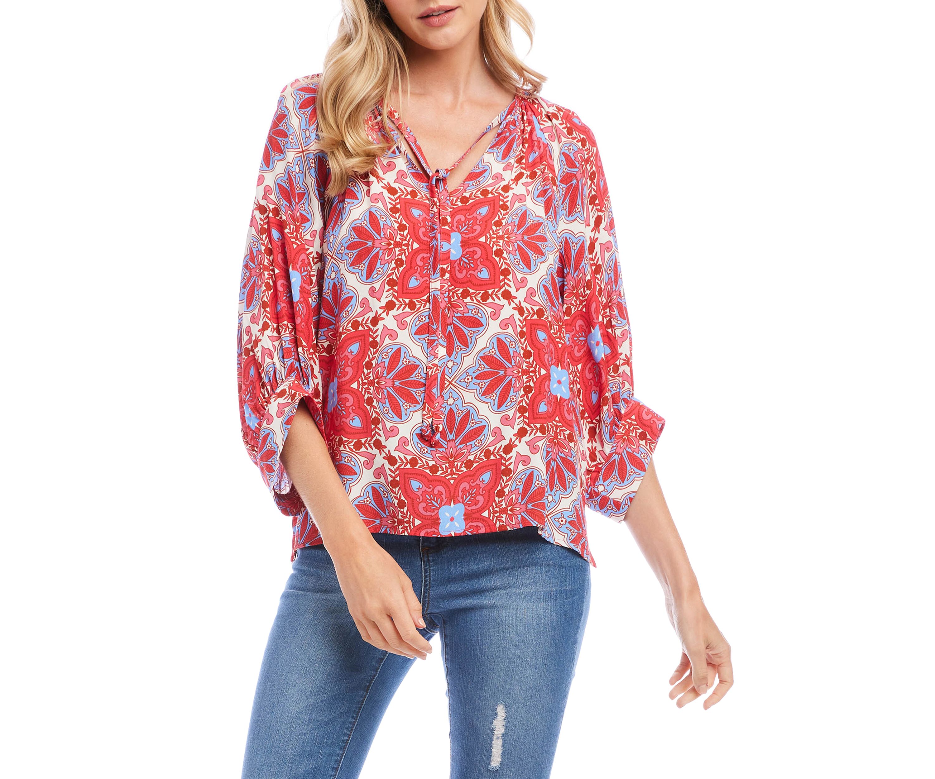 Womens Blouson Sleeve Top