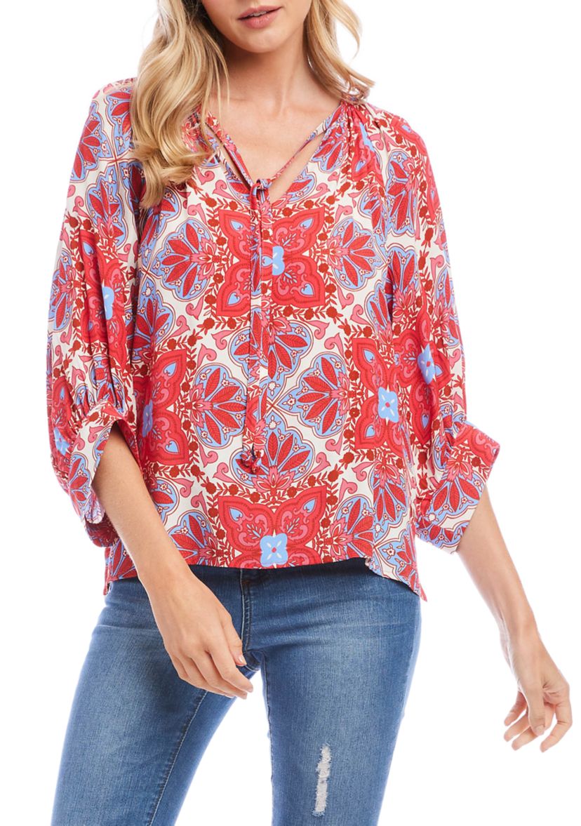 Womens Blouson Sleeve Top