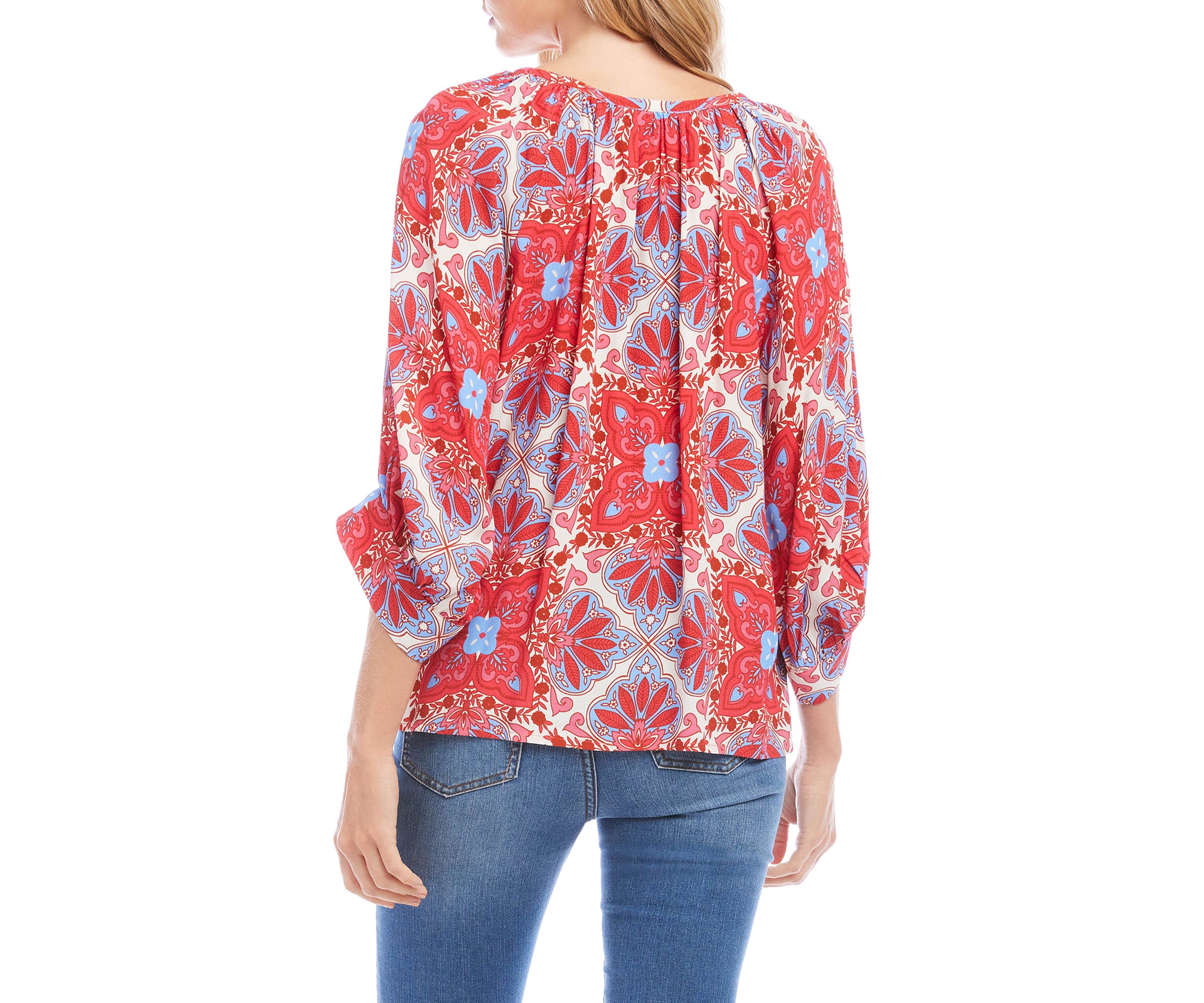 Womens Blouson Sleeve Top