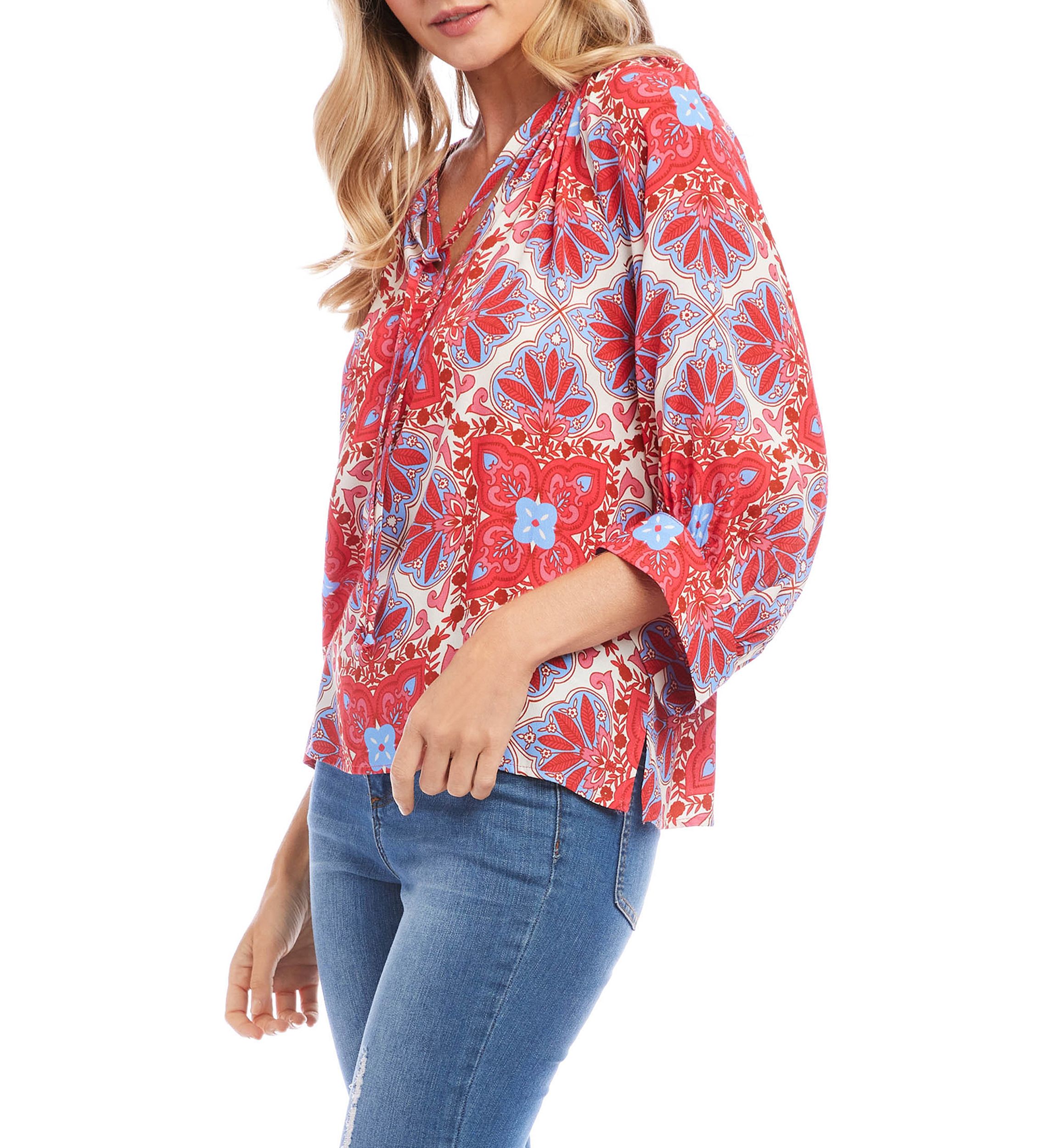 Womens Blouson Sleeve Top
