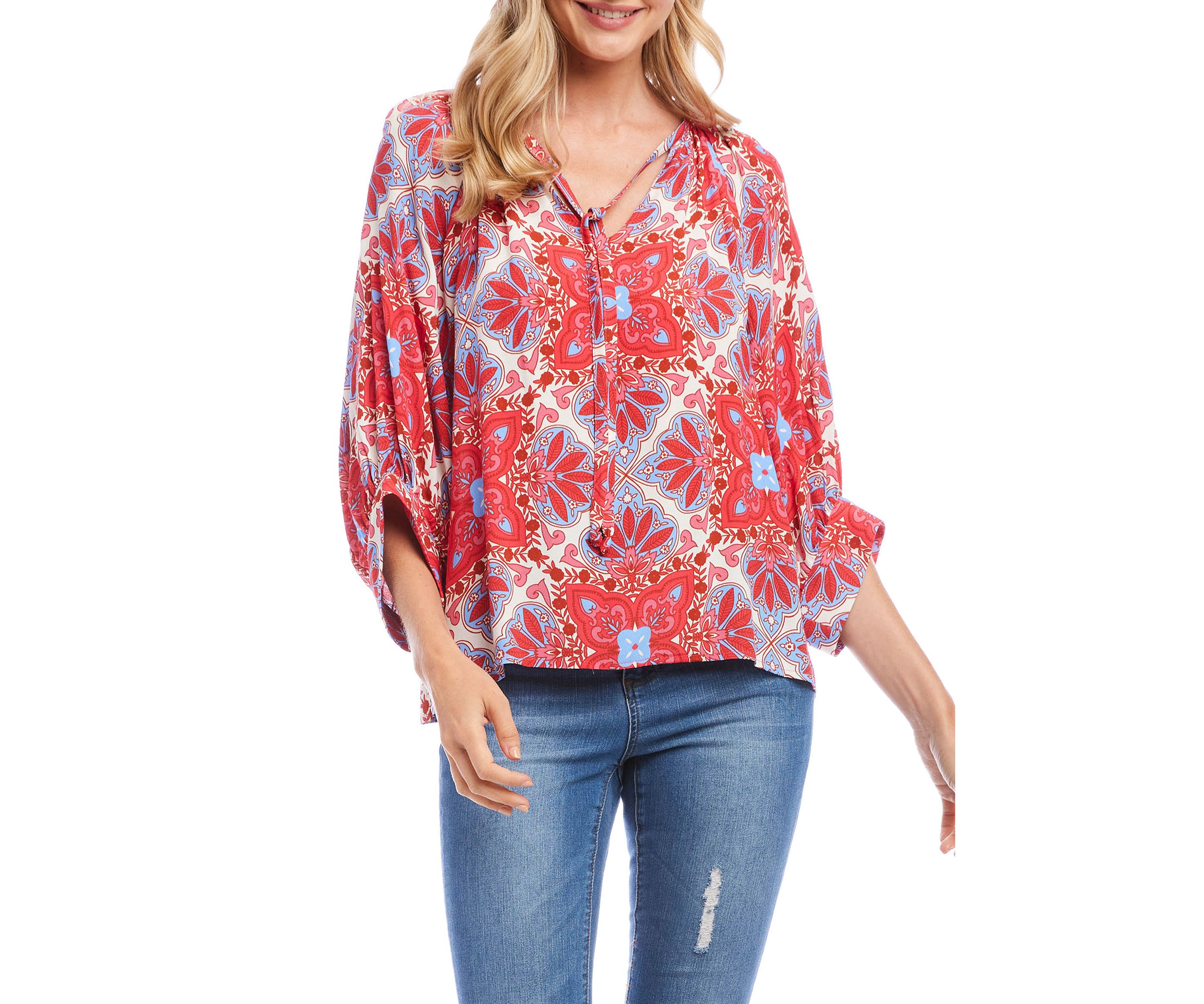 Womens Blouson Sleeve Top