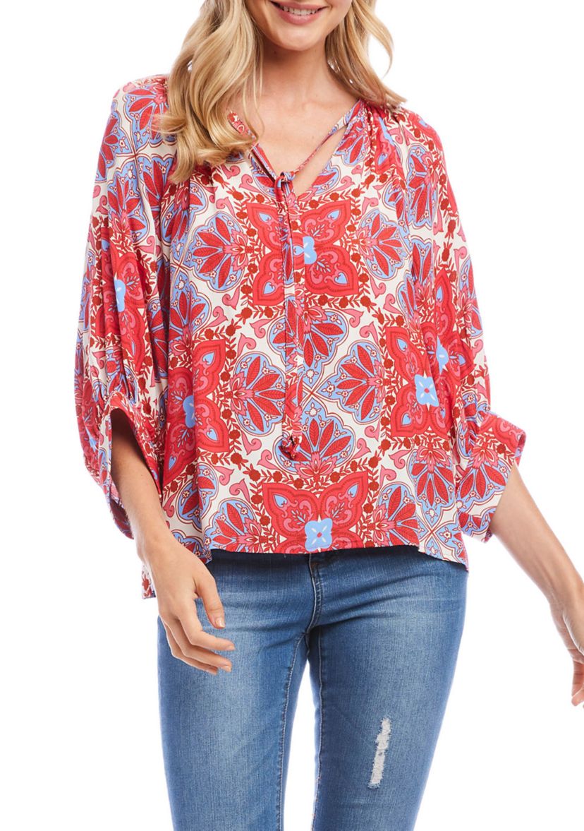 Womens Blouson Sleeve Top