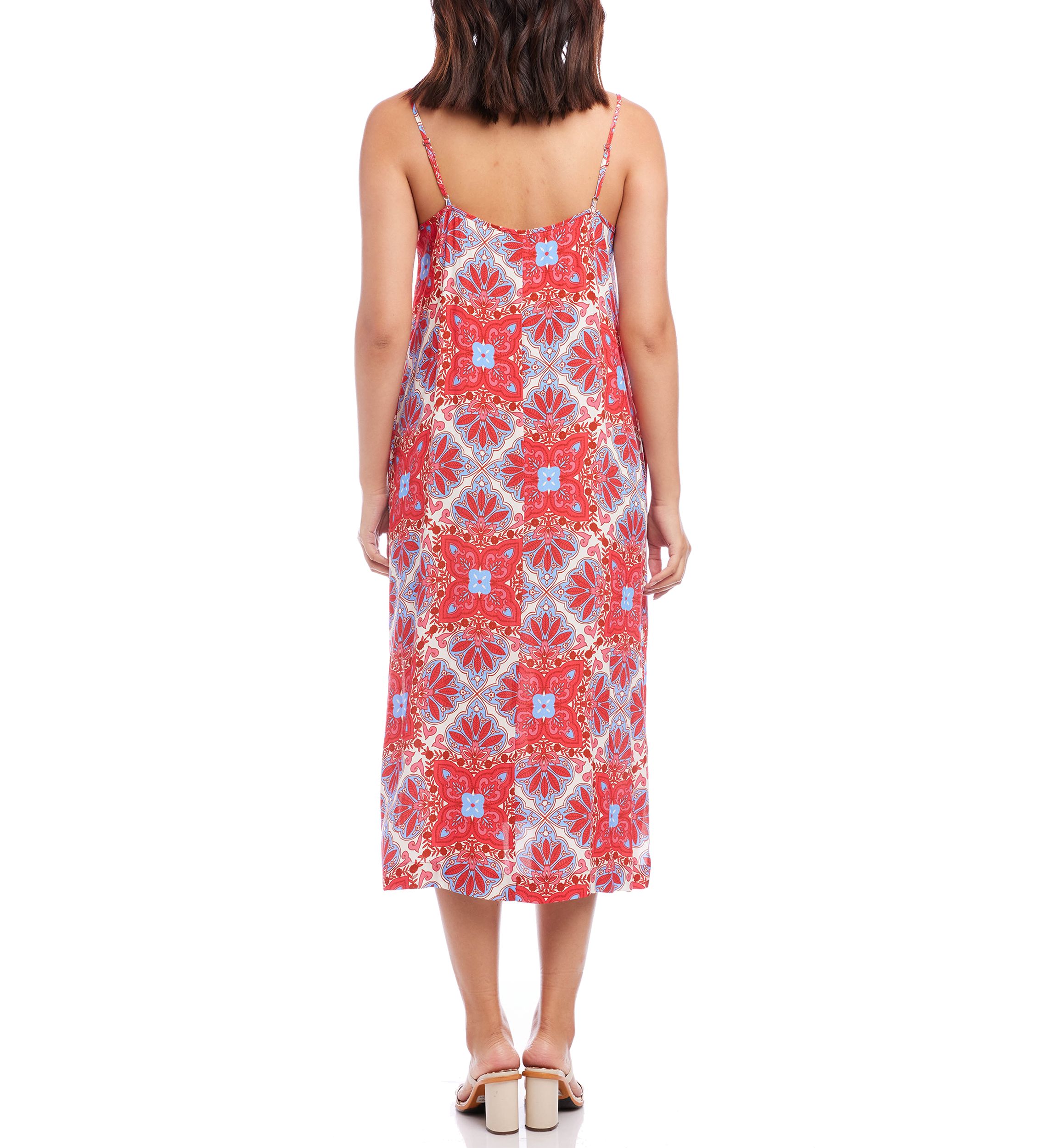 Womens Side Slit Midi Dress