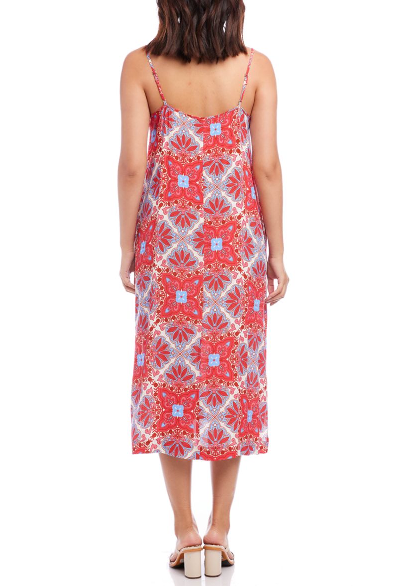 Womens Side Slit Midi Dress