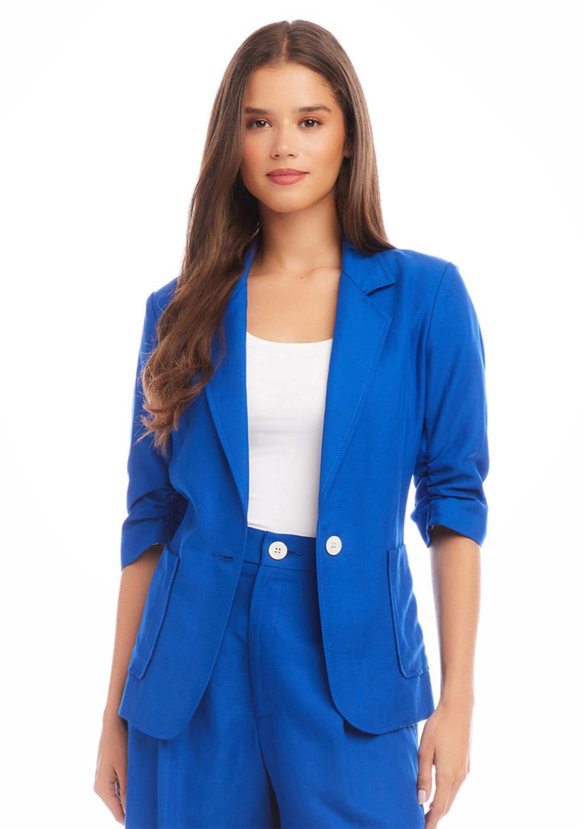 Womens Ruched Sleeve Jacket