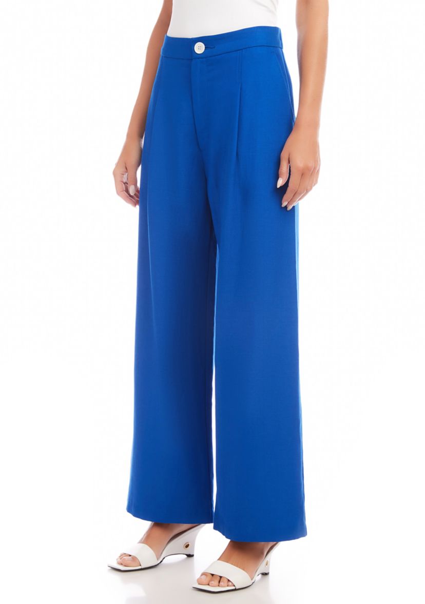 Womens High Waist Pleated Pants