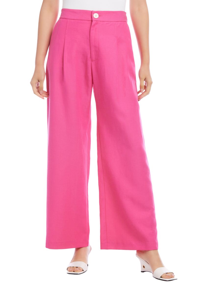 Womens High Waist Pleated Pants