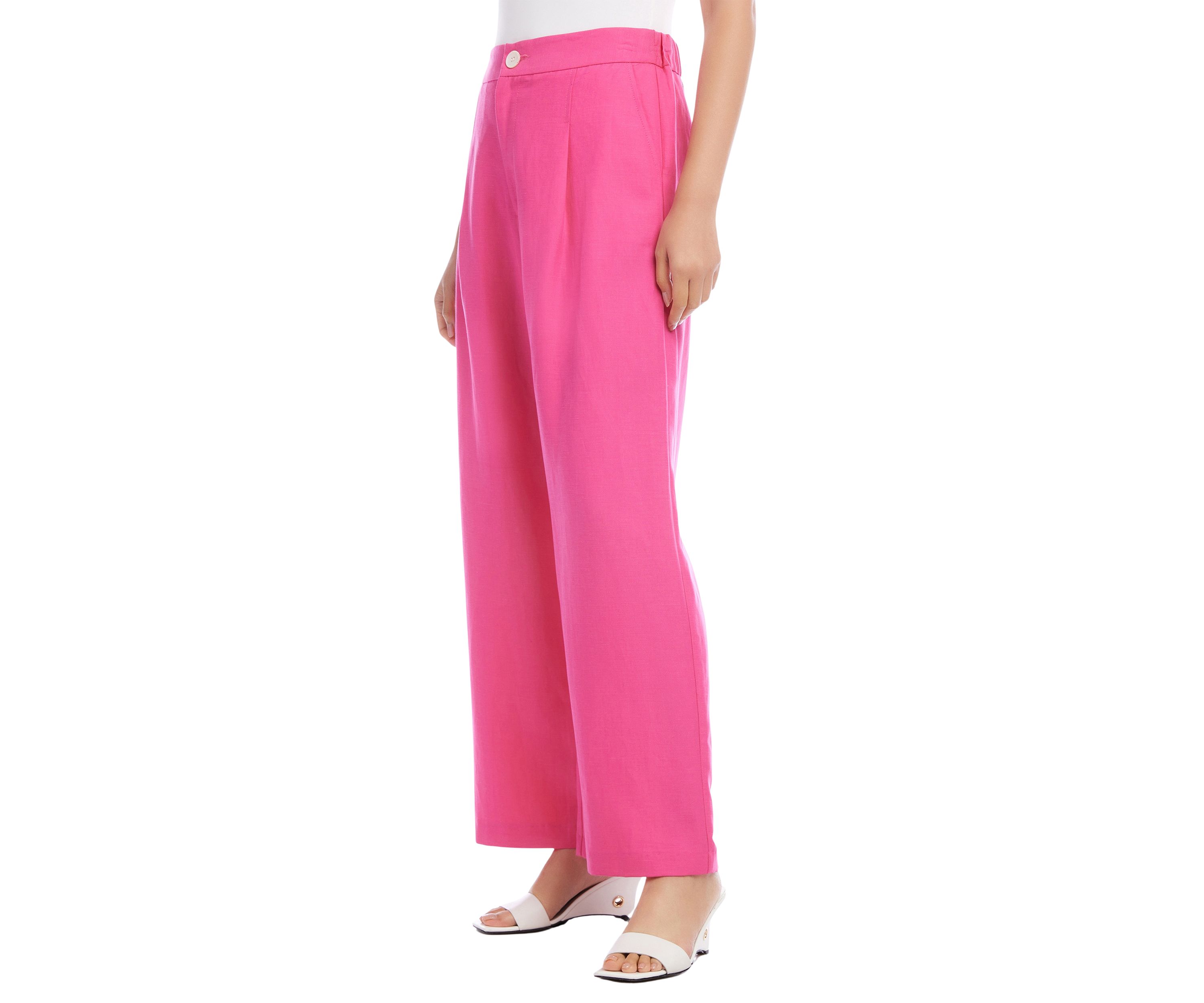 Womens High Waist Pleated Pants