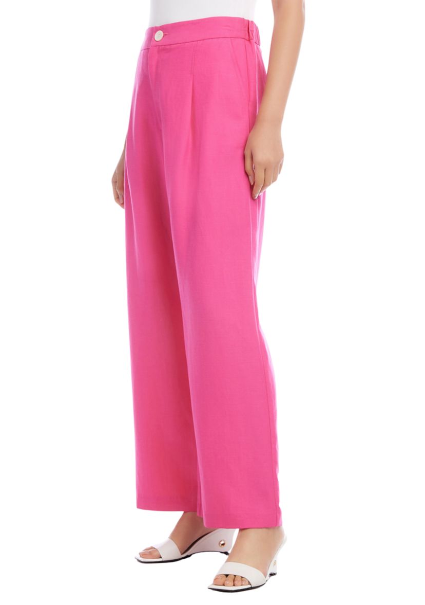 Womens High Waist Pleated Pants