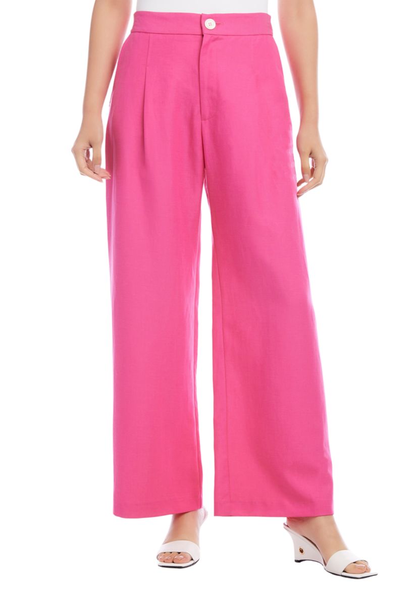 Womens High Waist Pleated Pants