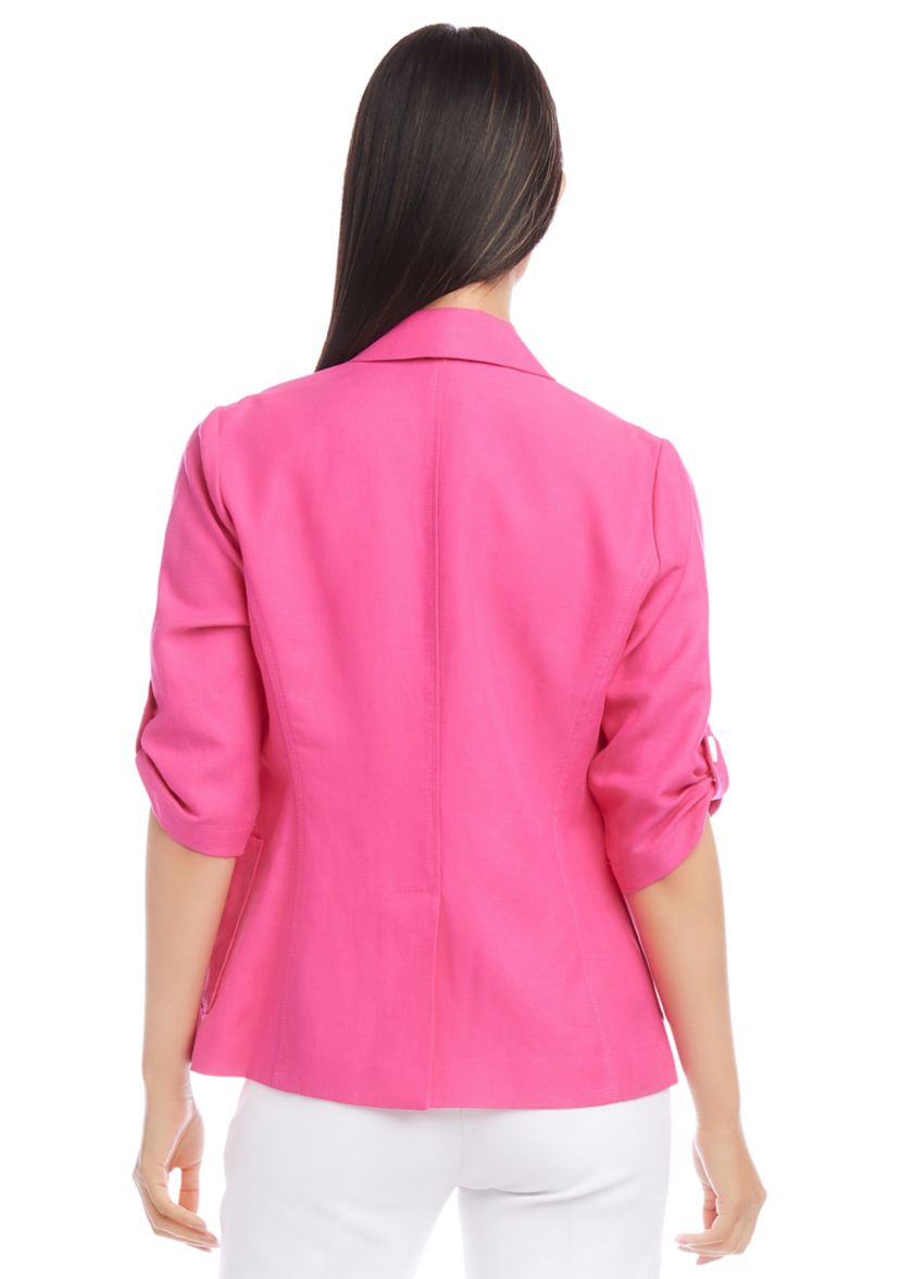 Womens Roll Tab Sleeve Jacket