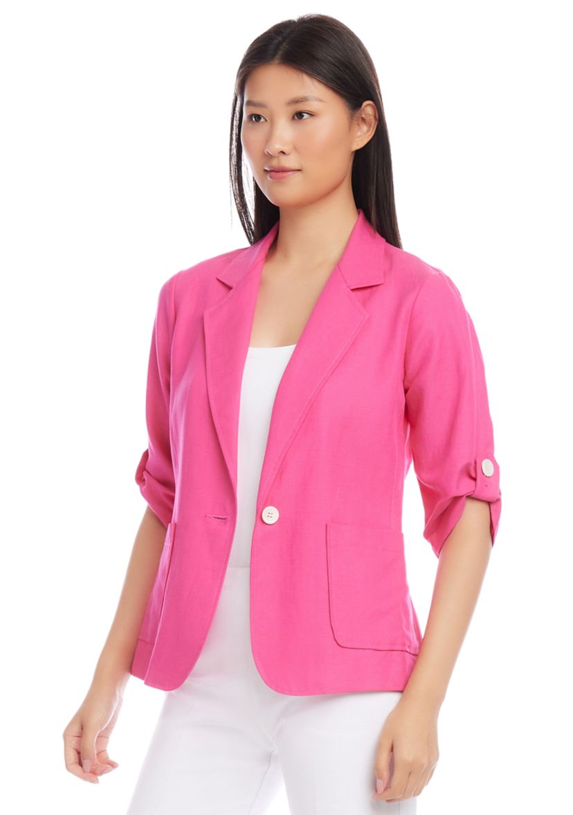 Womens Roll Tab Sleeve Jacket