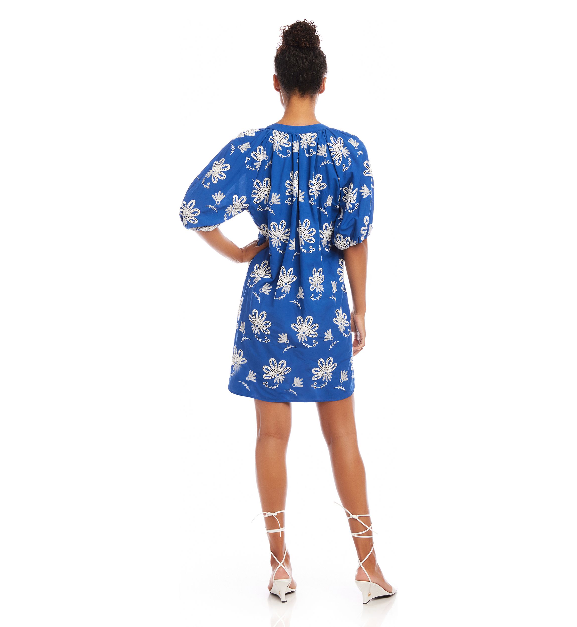 Womens Embroidered Tassel Dress