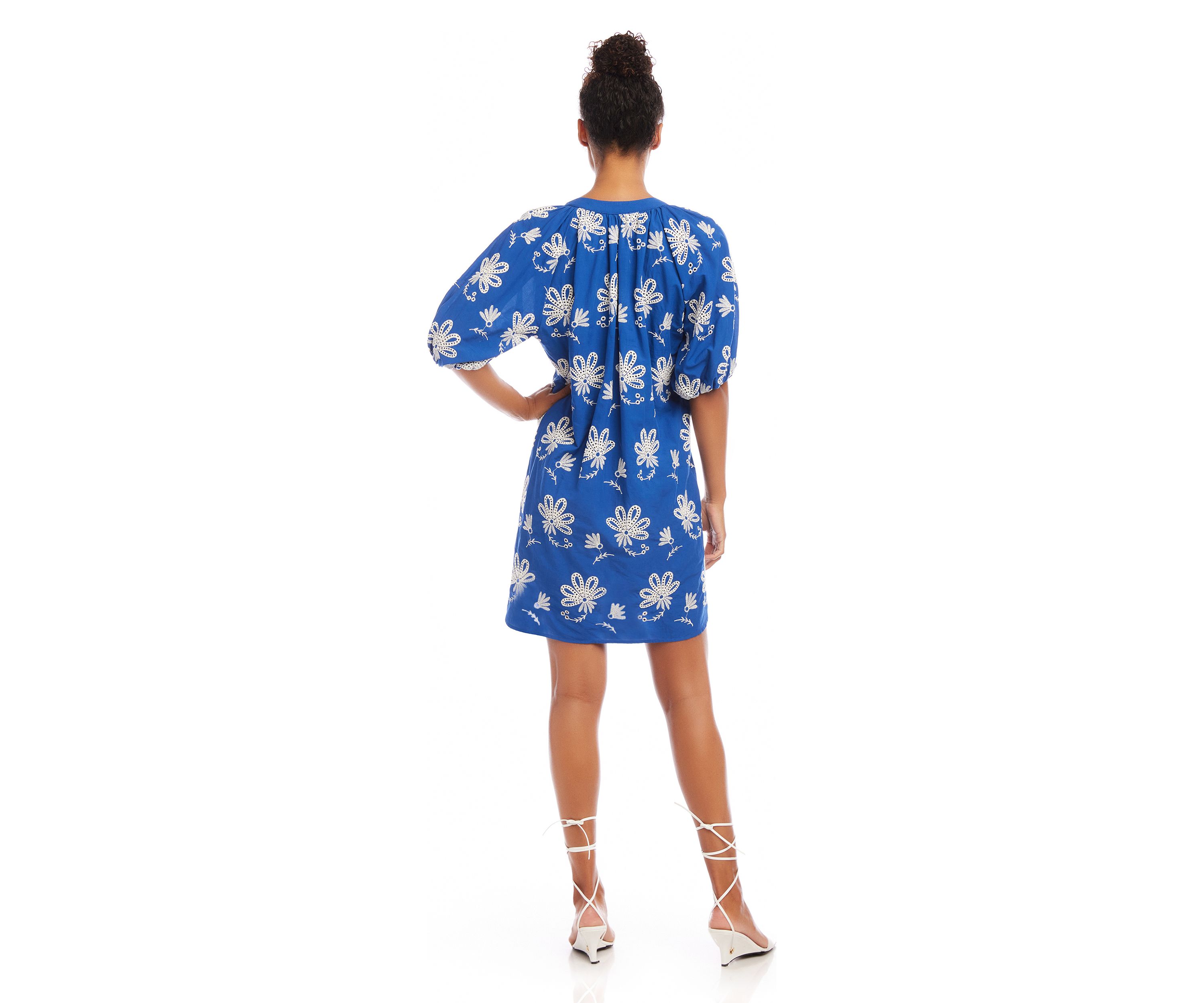 Womens Embroidered Tassel Dress
