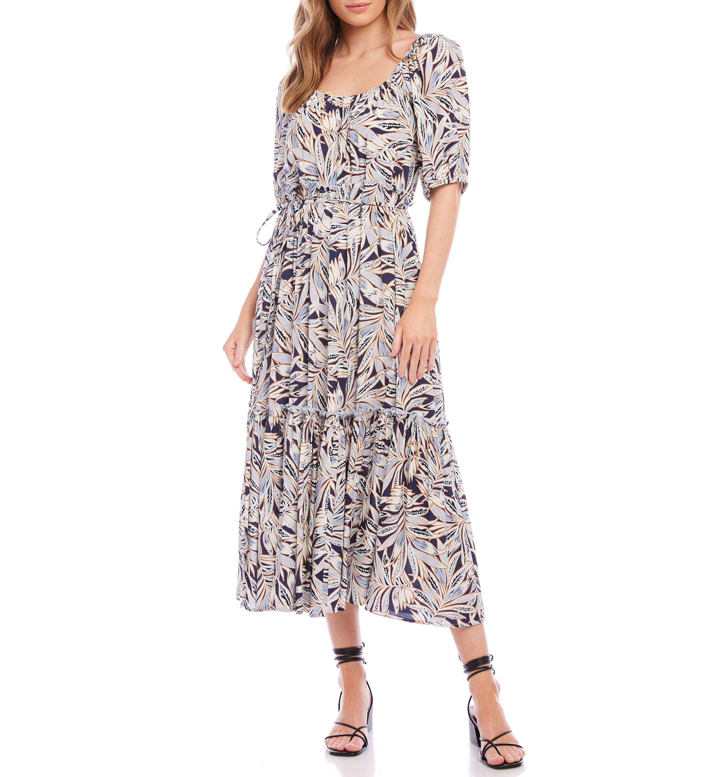Womens Puff Sleeve Dress
