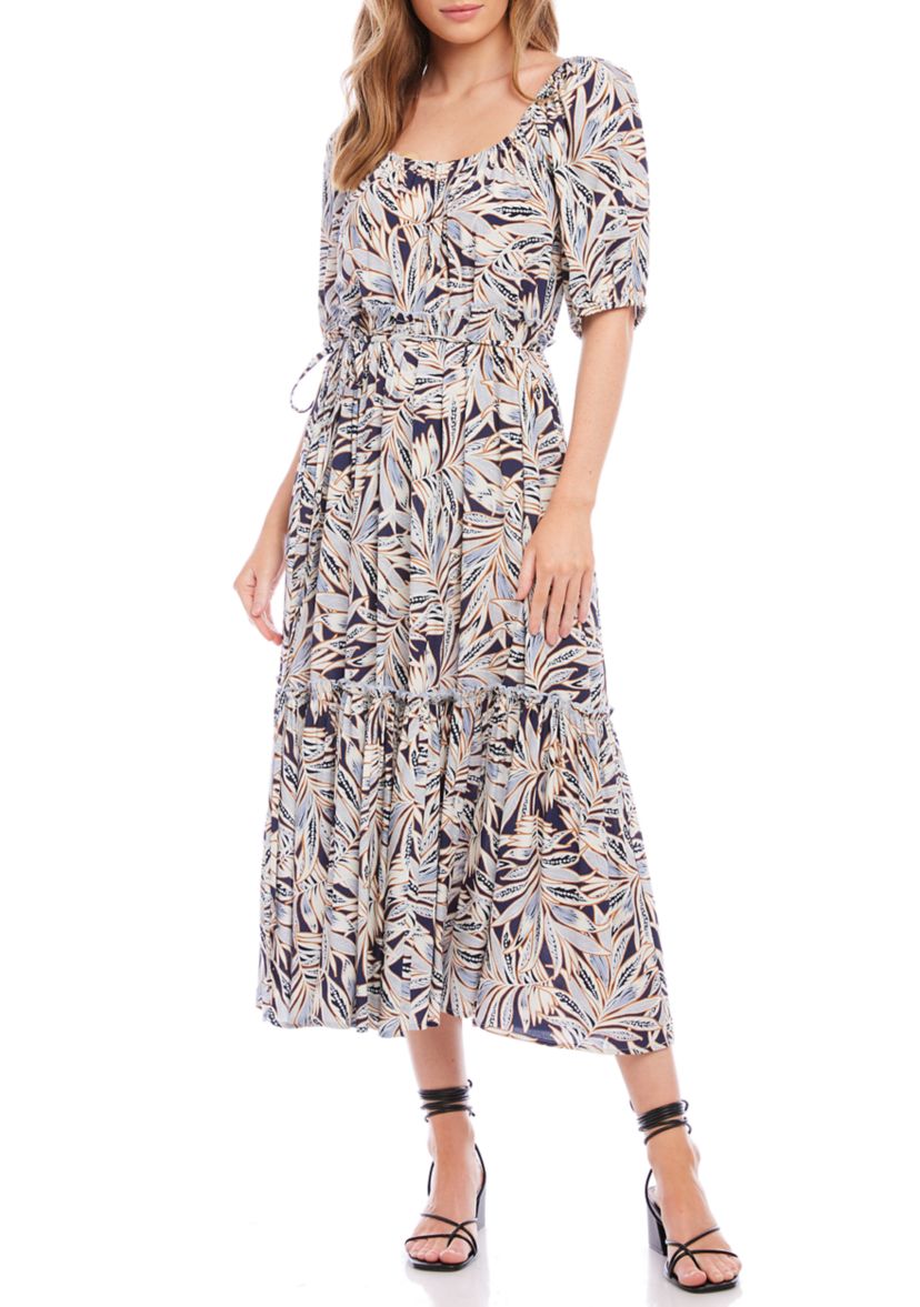 Womens Puff Sleeve Dress