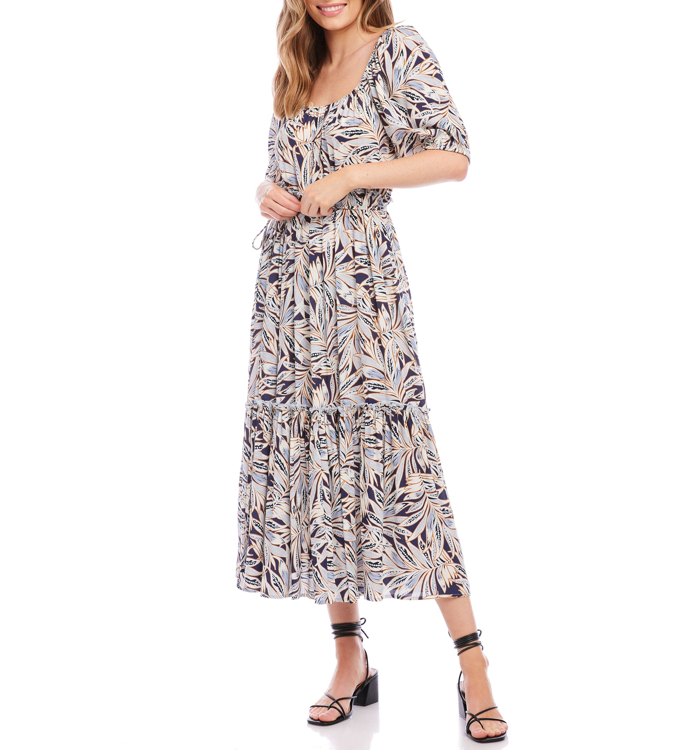 Womens Puff Sleeve Dress