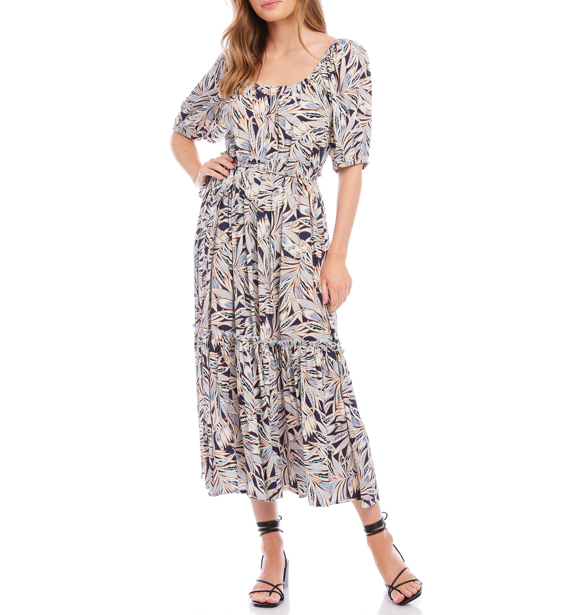 Womens Puff Sleeve Dress