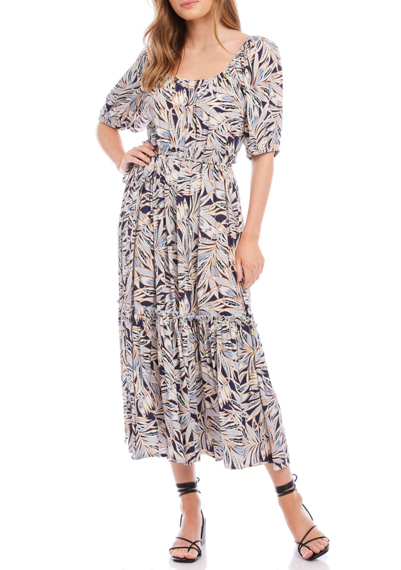 Womens Puff Sleeve Dress