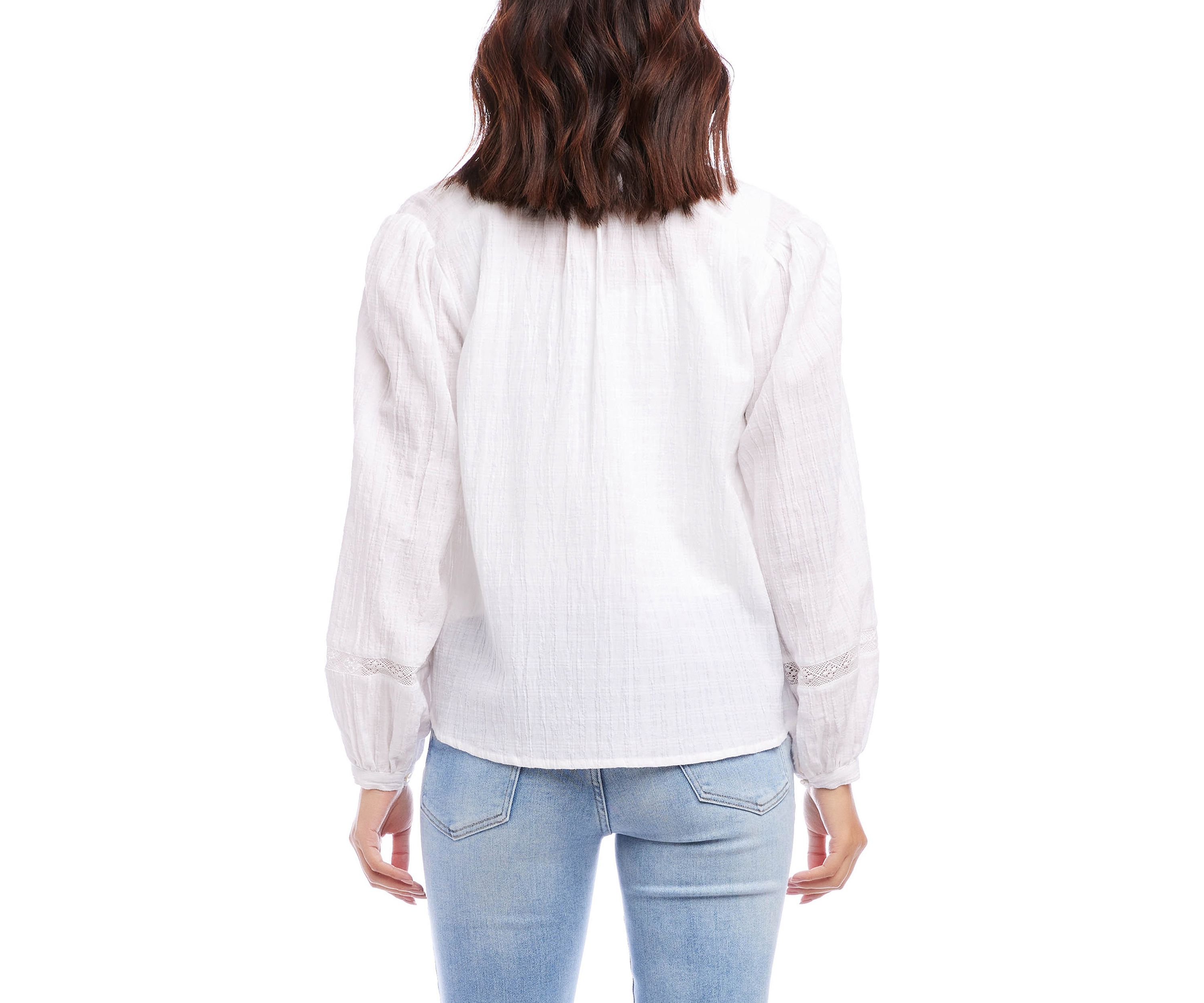 Womens Half Placket Cotton Top