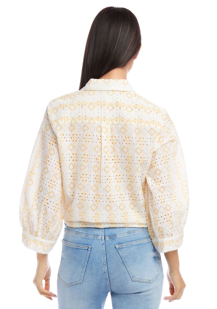 Petite Tie Front Top