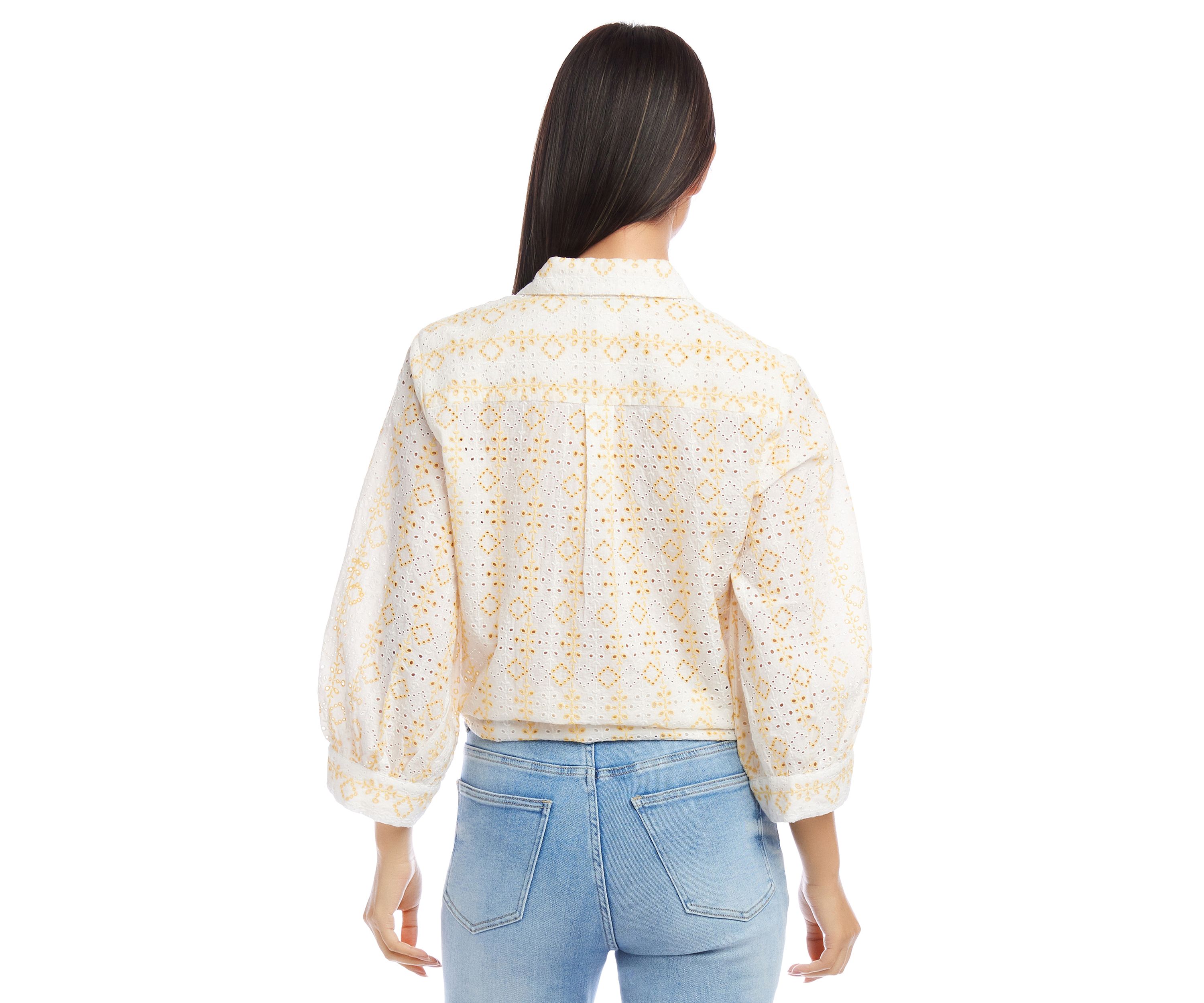 Womens Tie Front Top