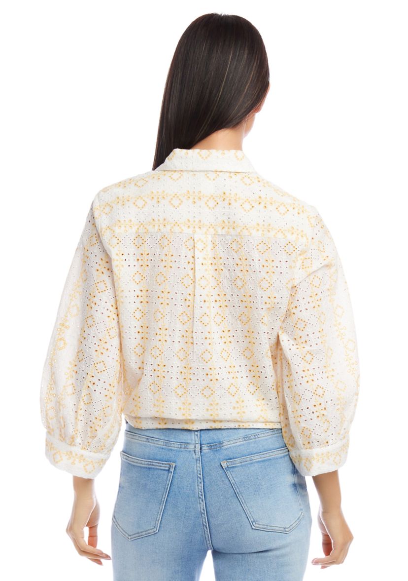 Womens Tie Front Top