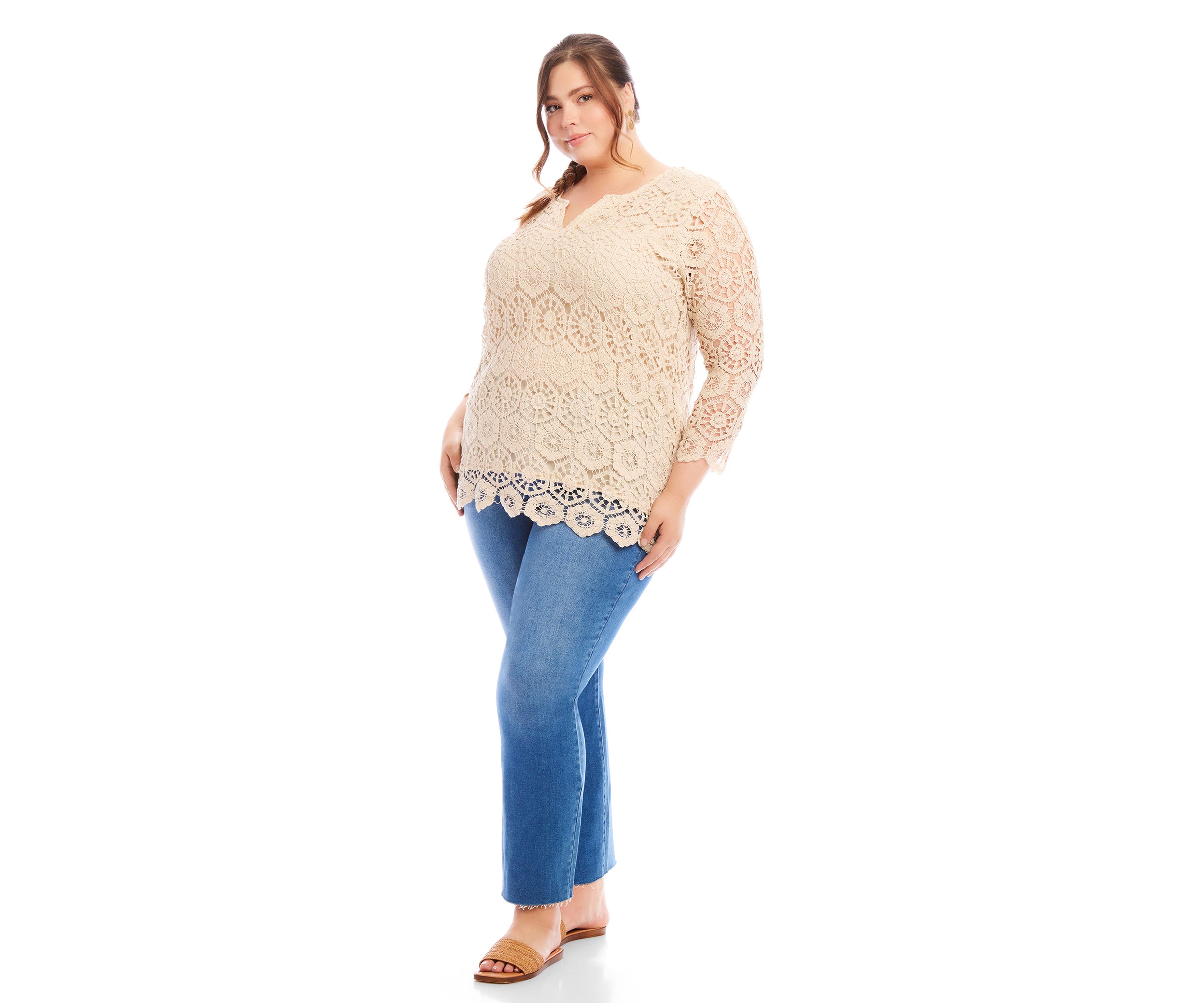 Plus Size Crochet Tunic