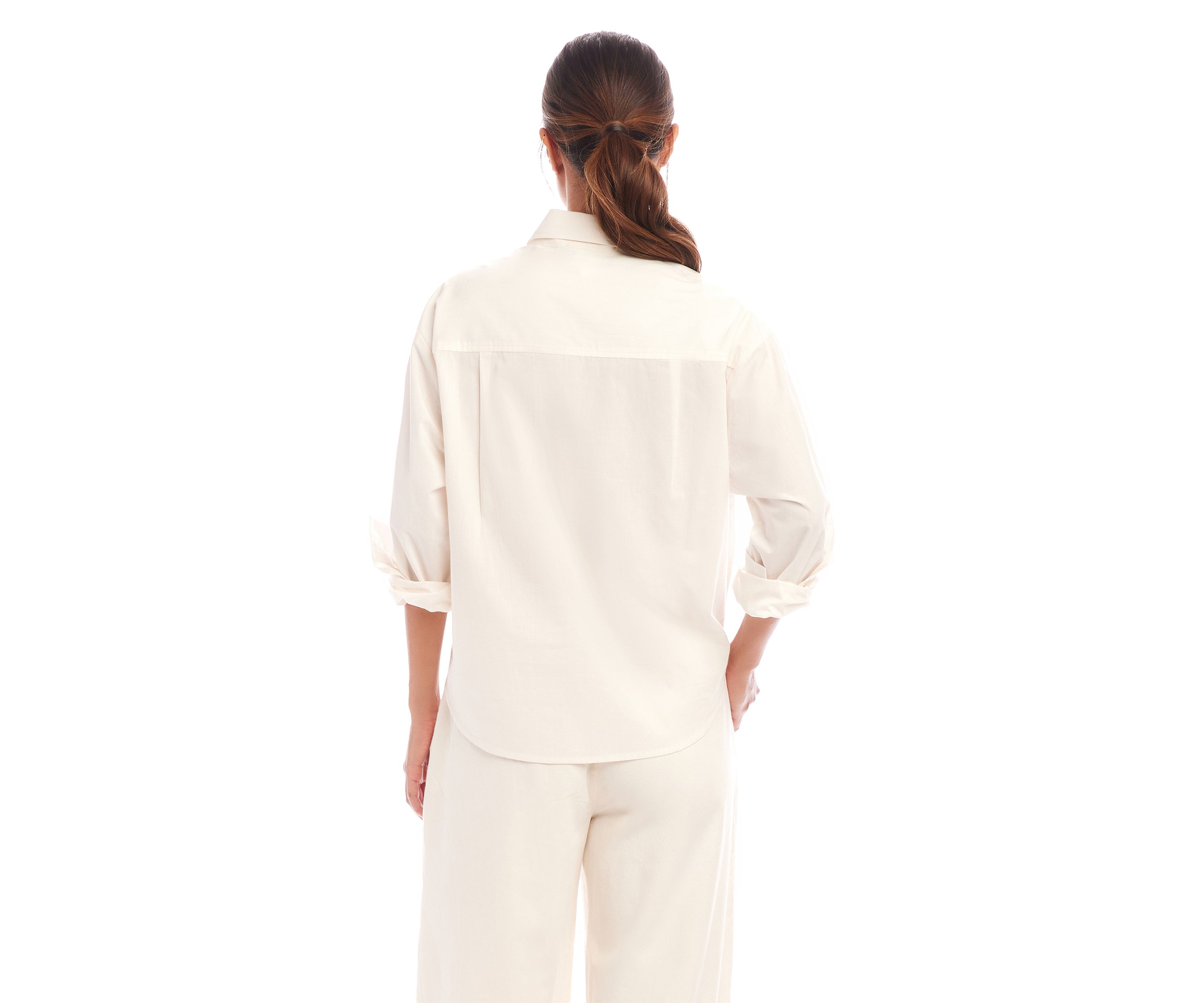 Womens Long Sleeve Tie-Front Top
