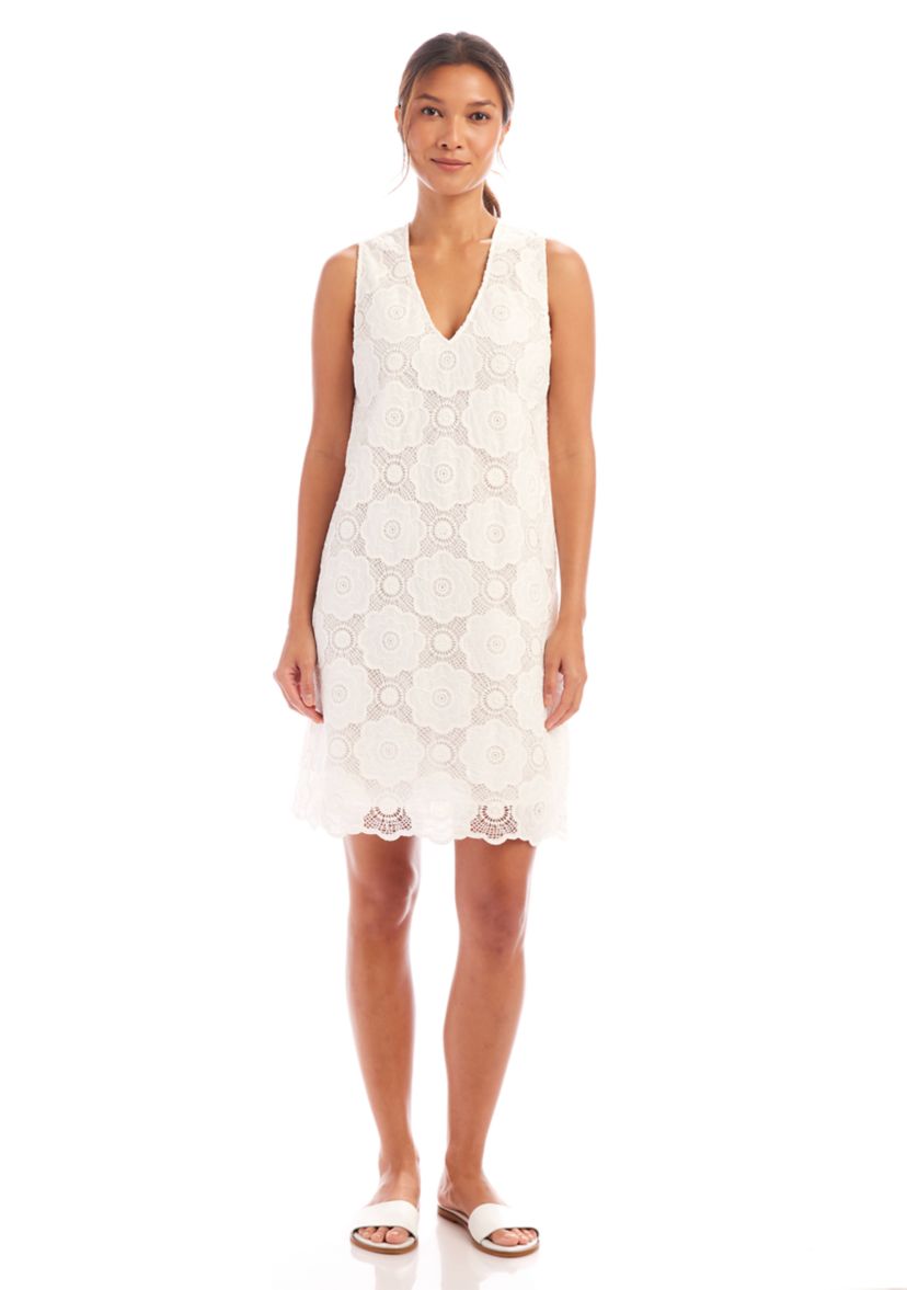 Womens Sleeveless Crochet Dress