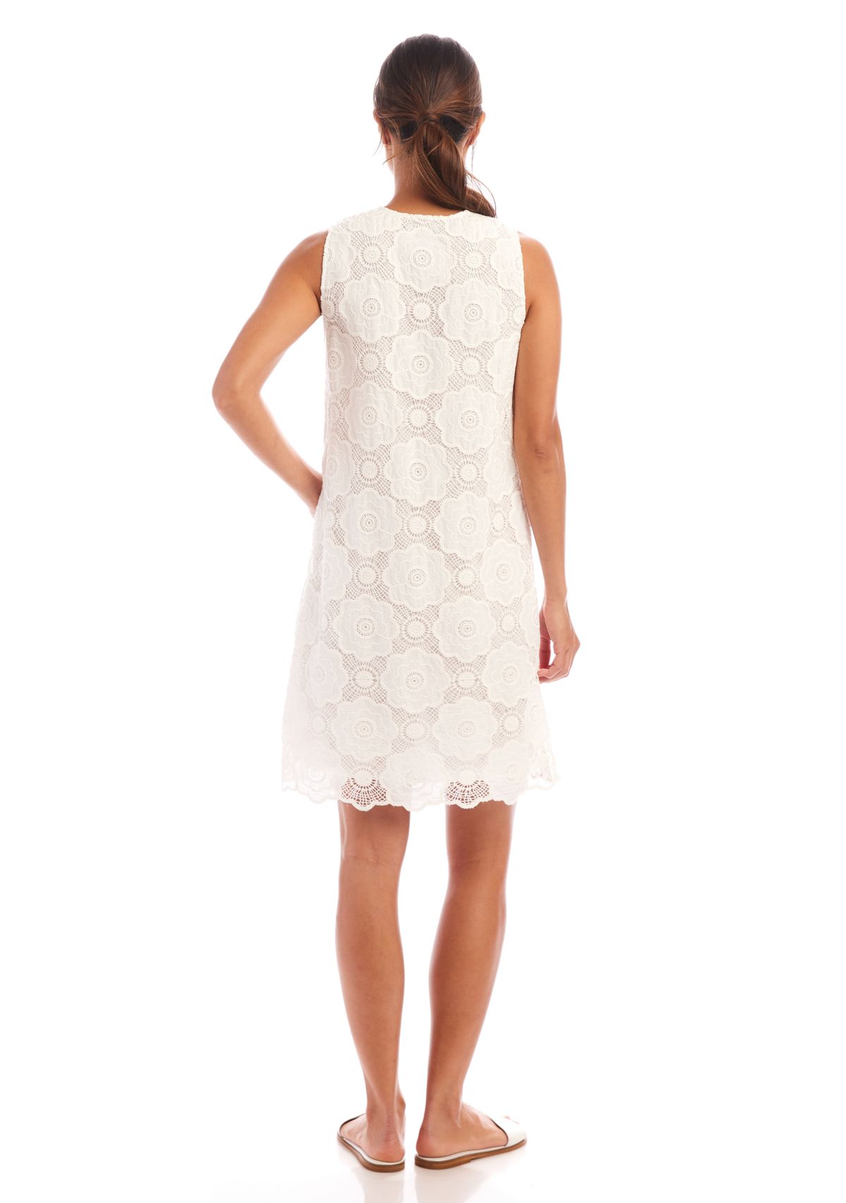 Womens Sleeveless Crochet Dress