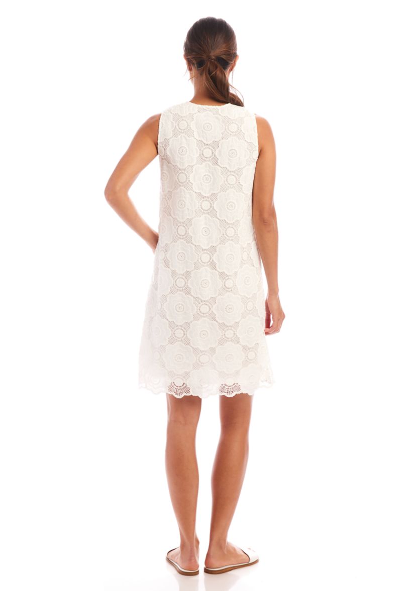 Womens Sleeveless Crochet Dress
