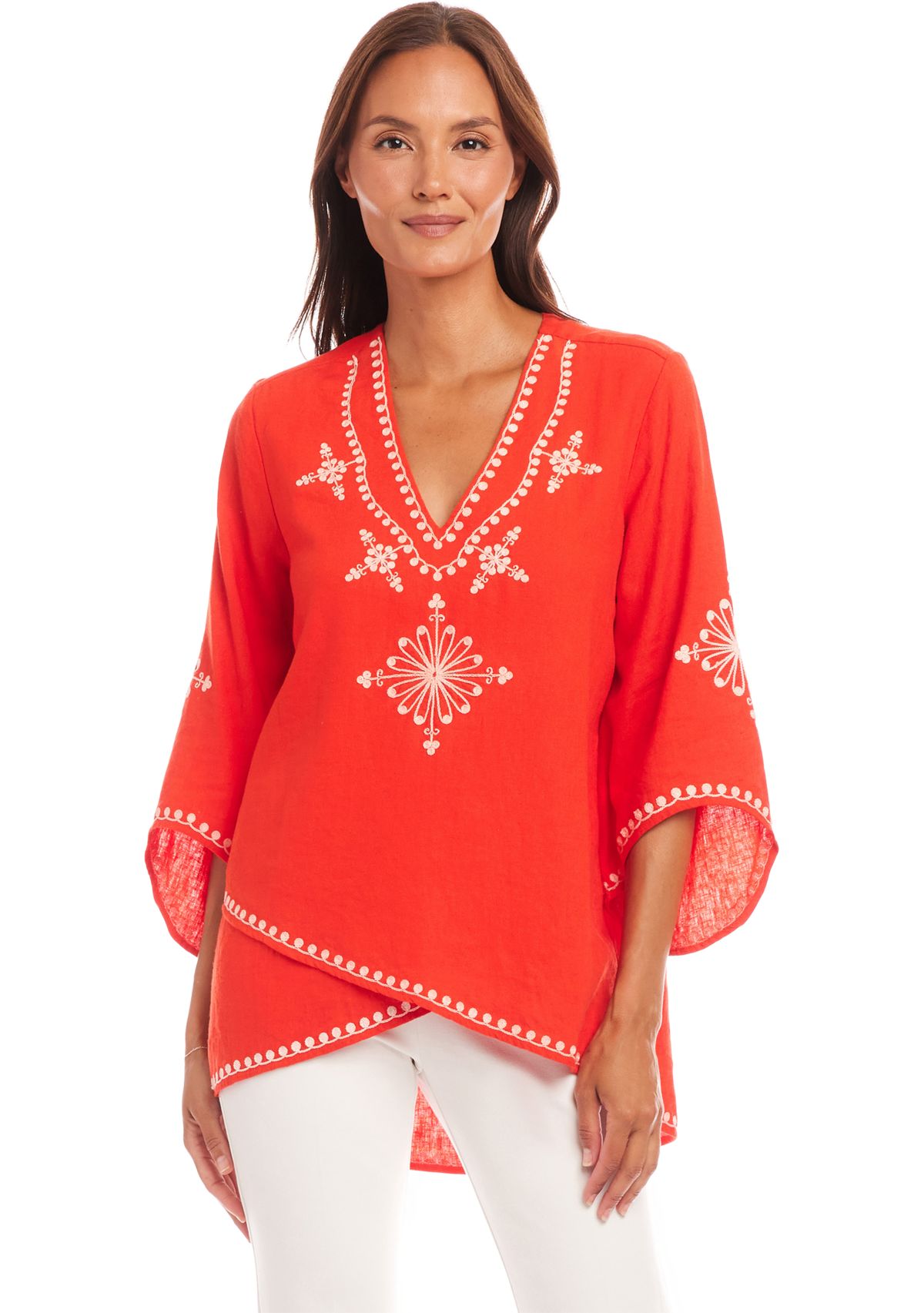 Womens Bracelet Sleeve Asymmetric Top