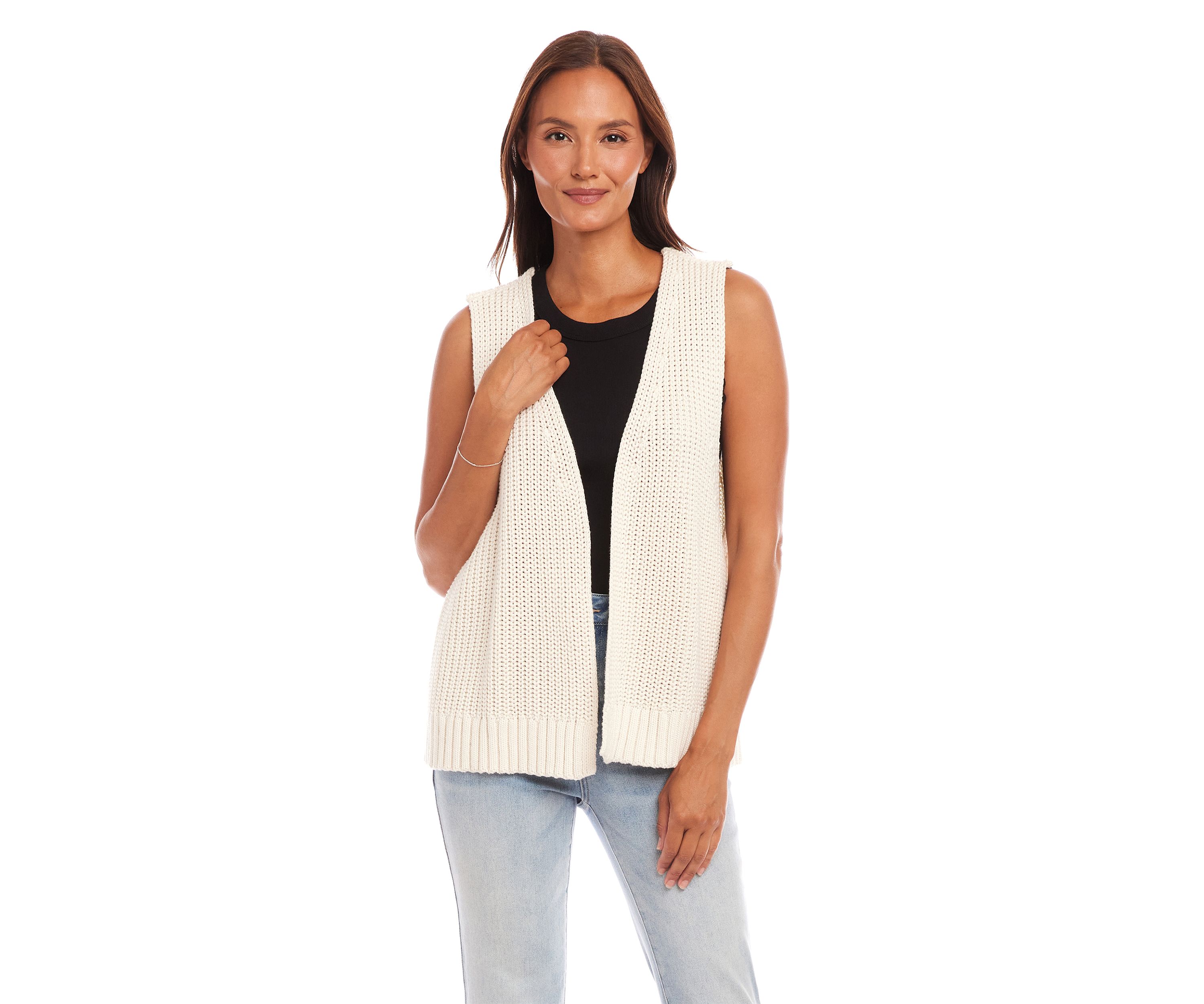 Womens Open Sweater Vest