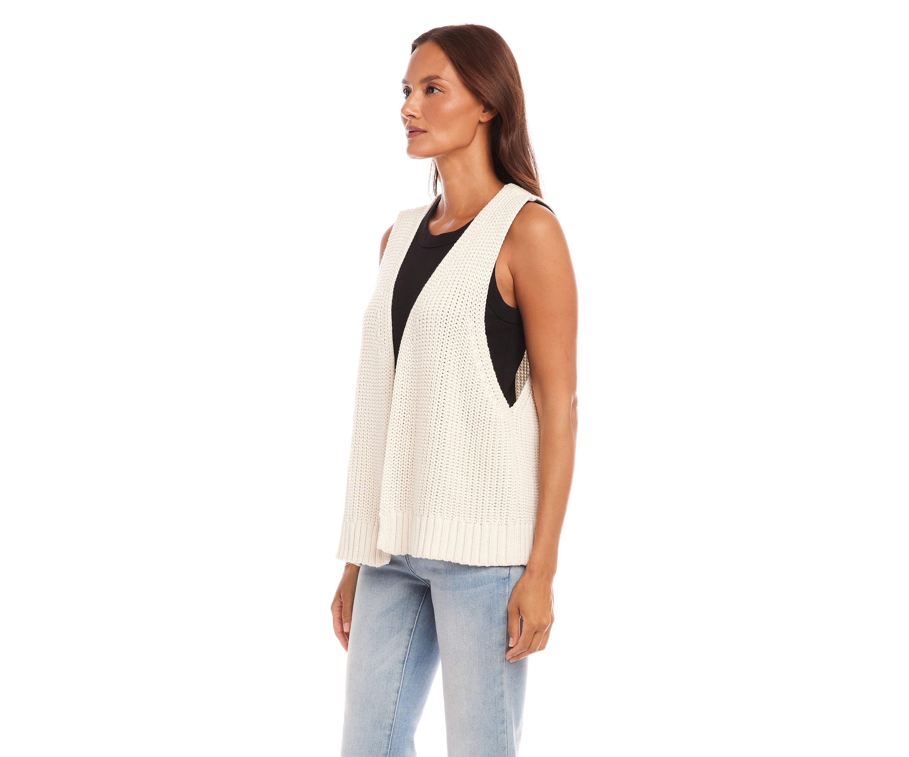Womens Open Sweater Vest
