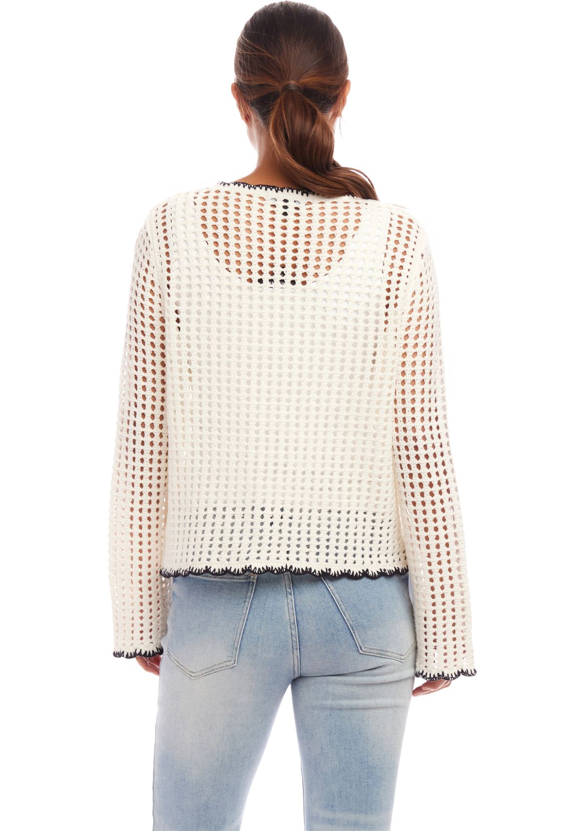 Womens Crochet Sweater