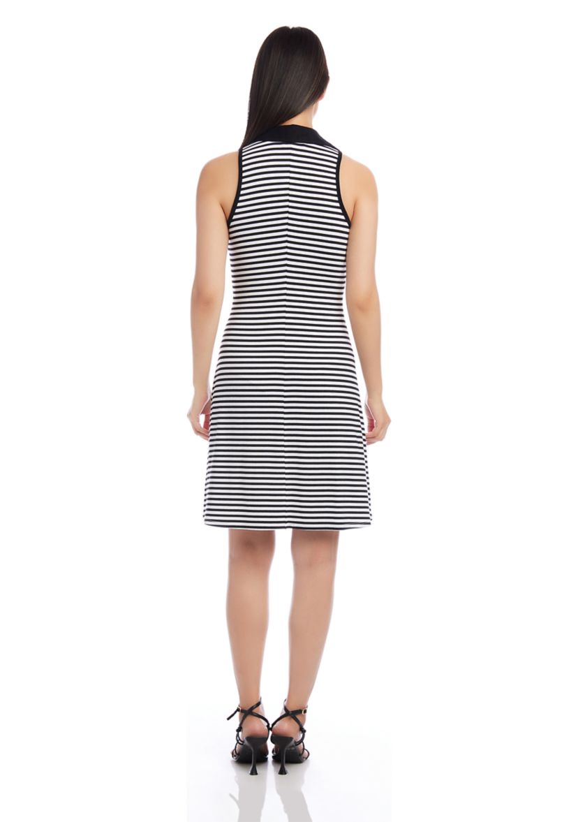 Womens Contrast Collar Dress