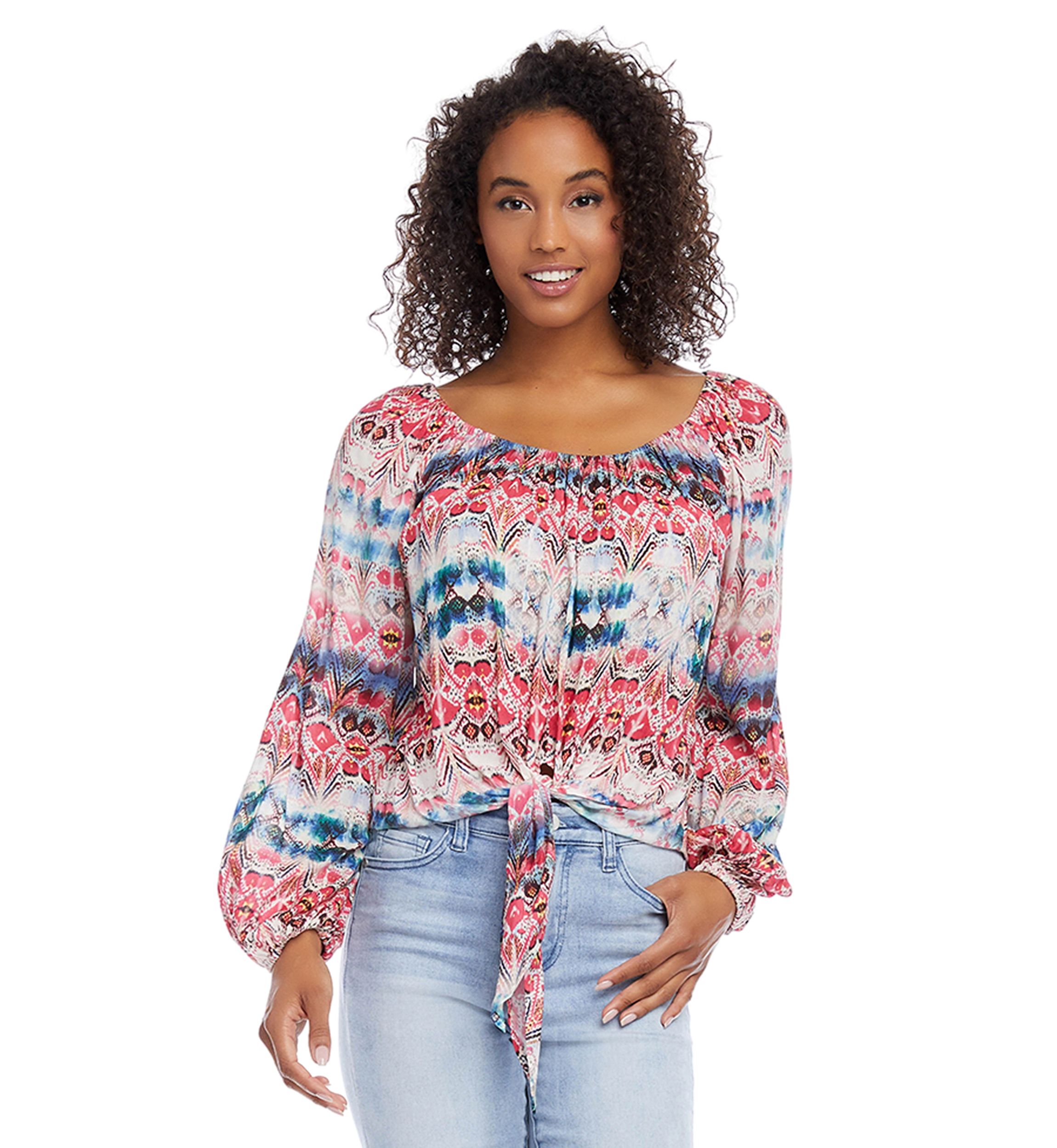 Petite Tie Front Top