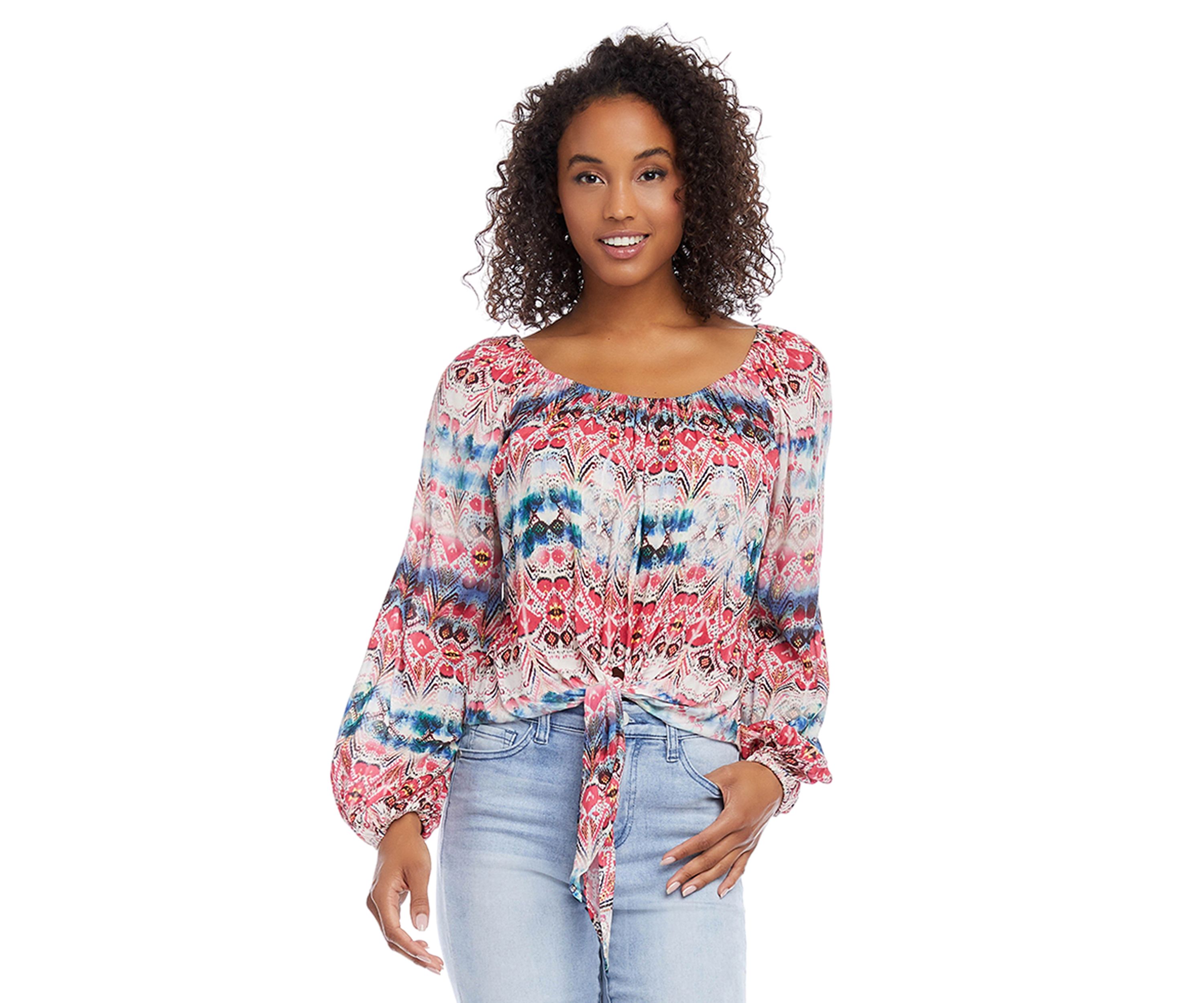 Petite Tie Front Top