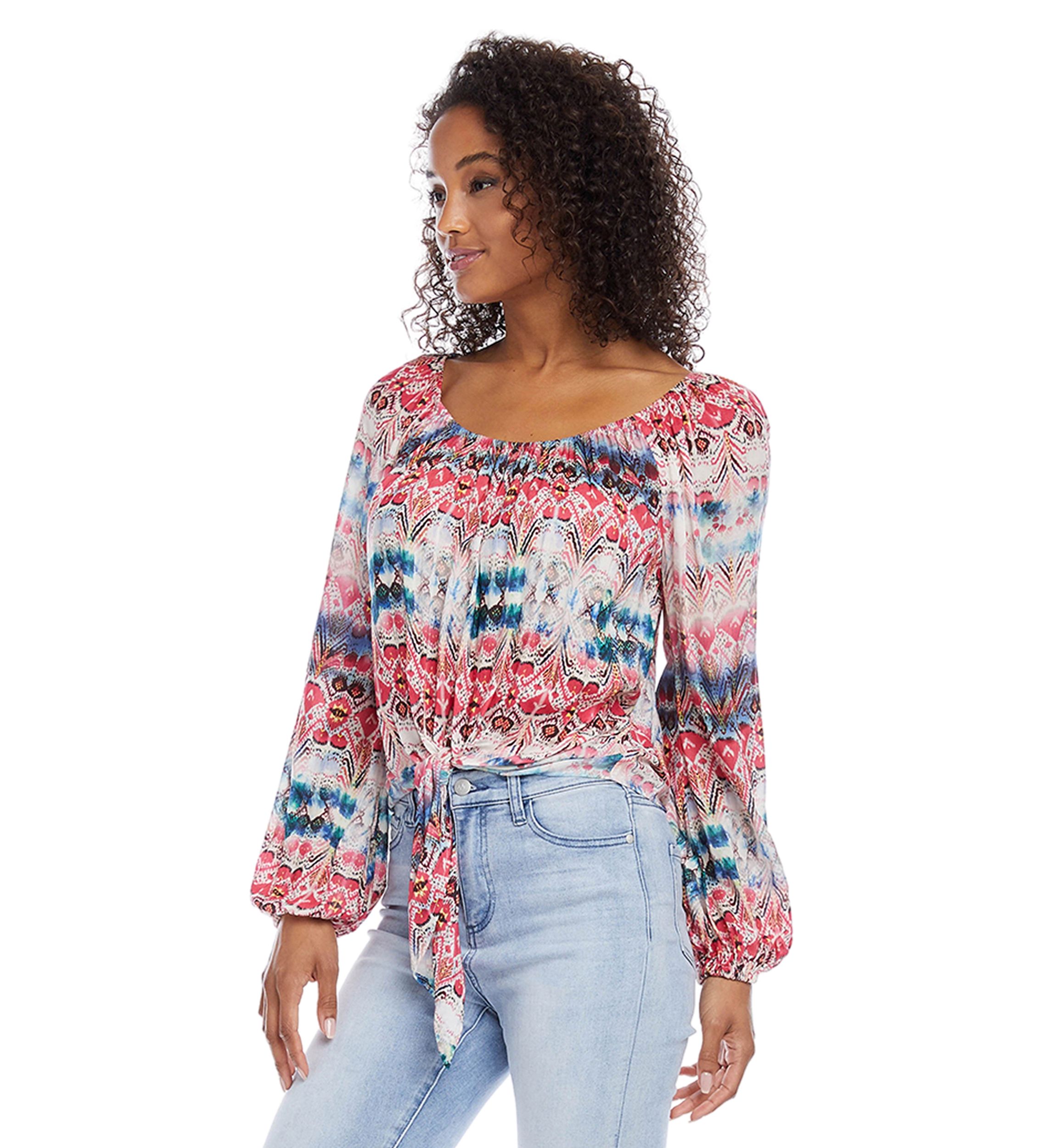 Petite Tie Front Top
