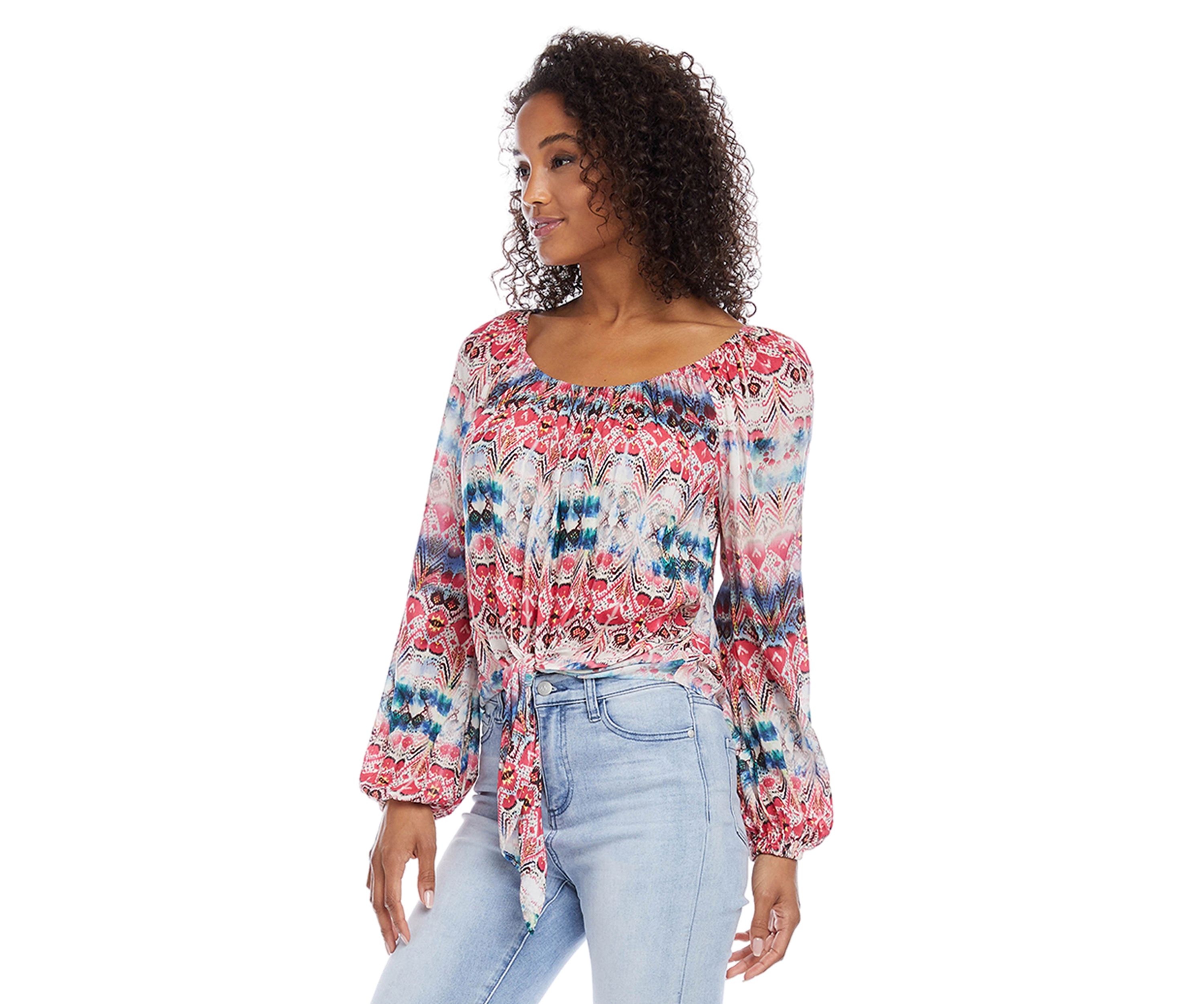 Petite Tie Front Top